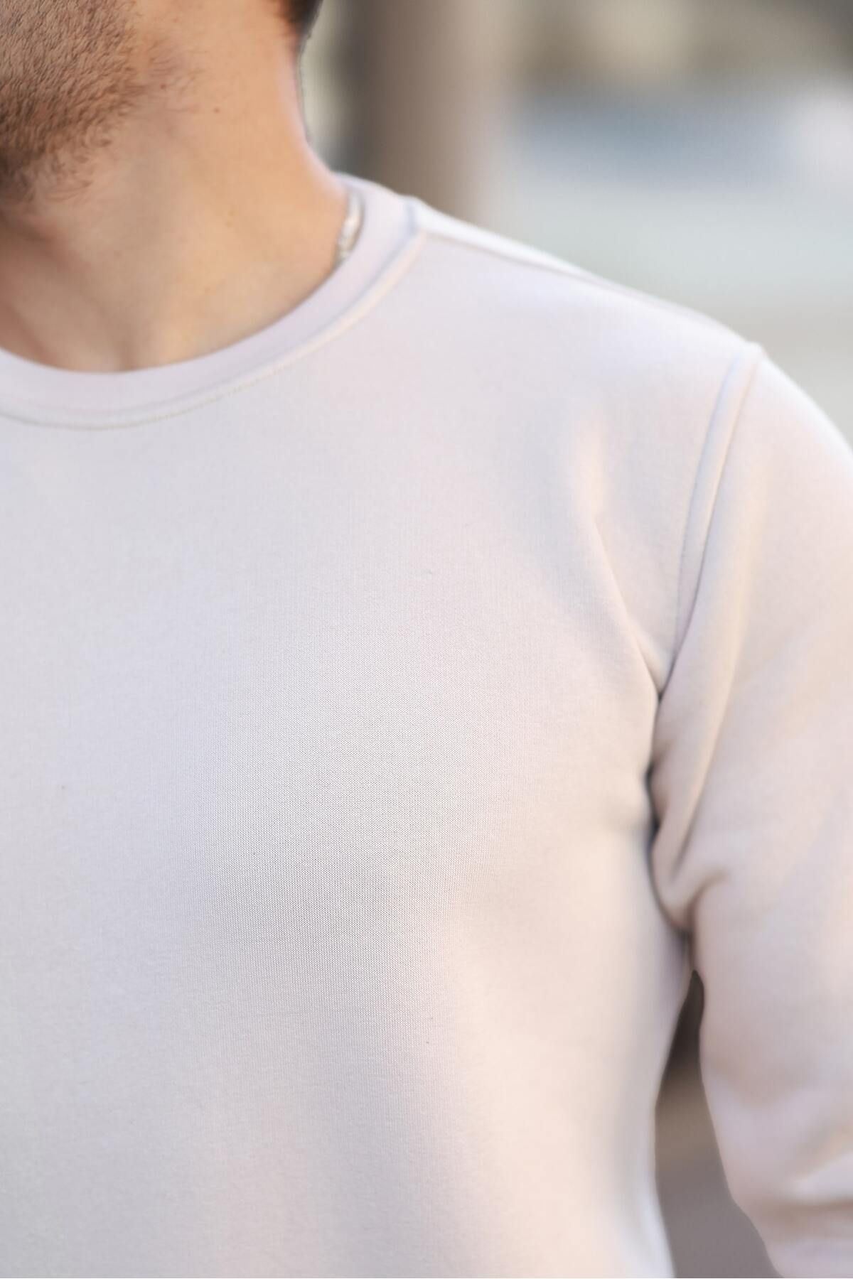 Erkek Oversize Üç Iplik Kompakt Pamuklu Sweatshirt