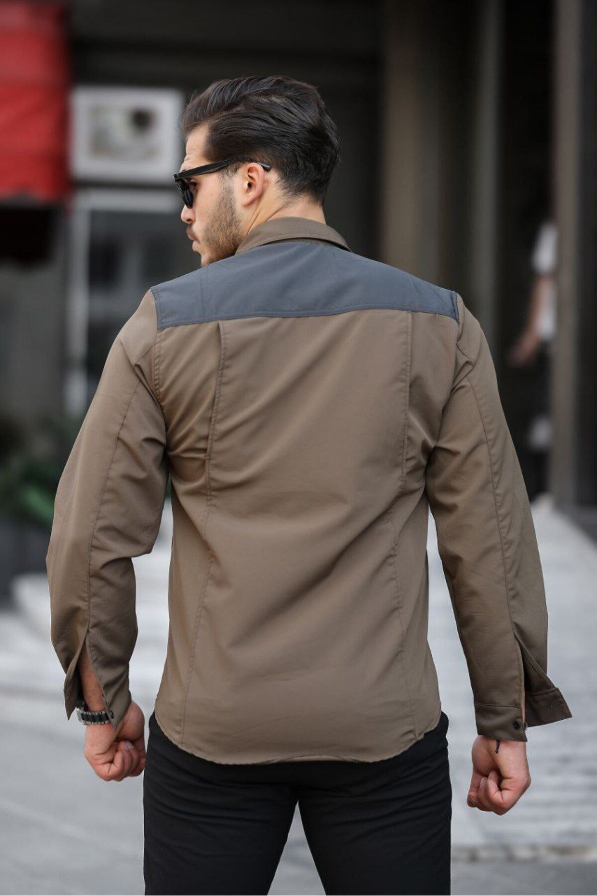 Paraşüt Kumaş Arka Patlı Gömlek