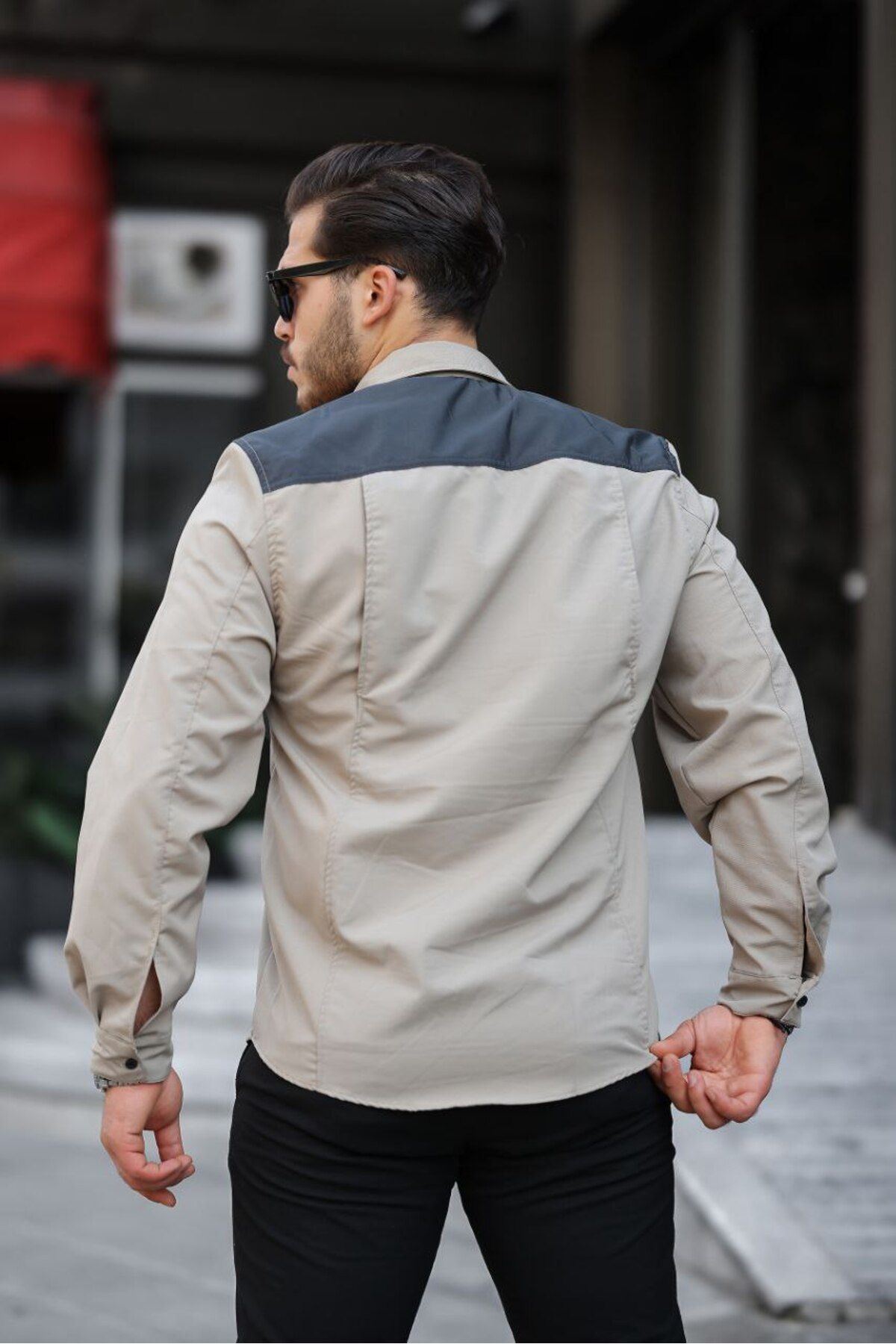 Paraşüt Kumaş Arka Patlı Gömlek