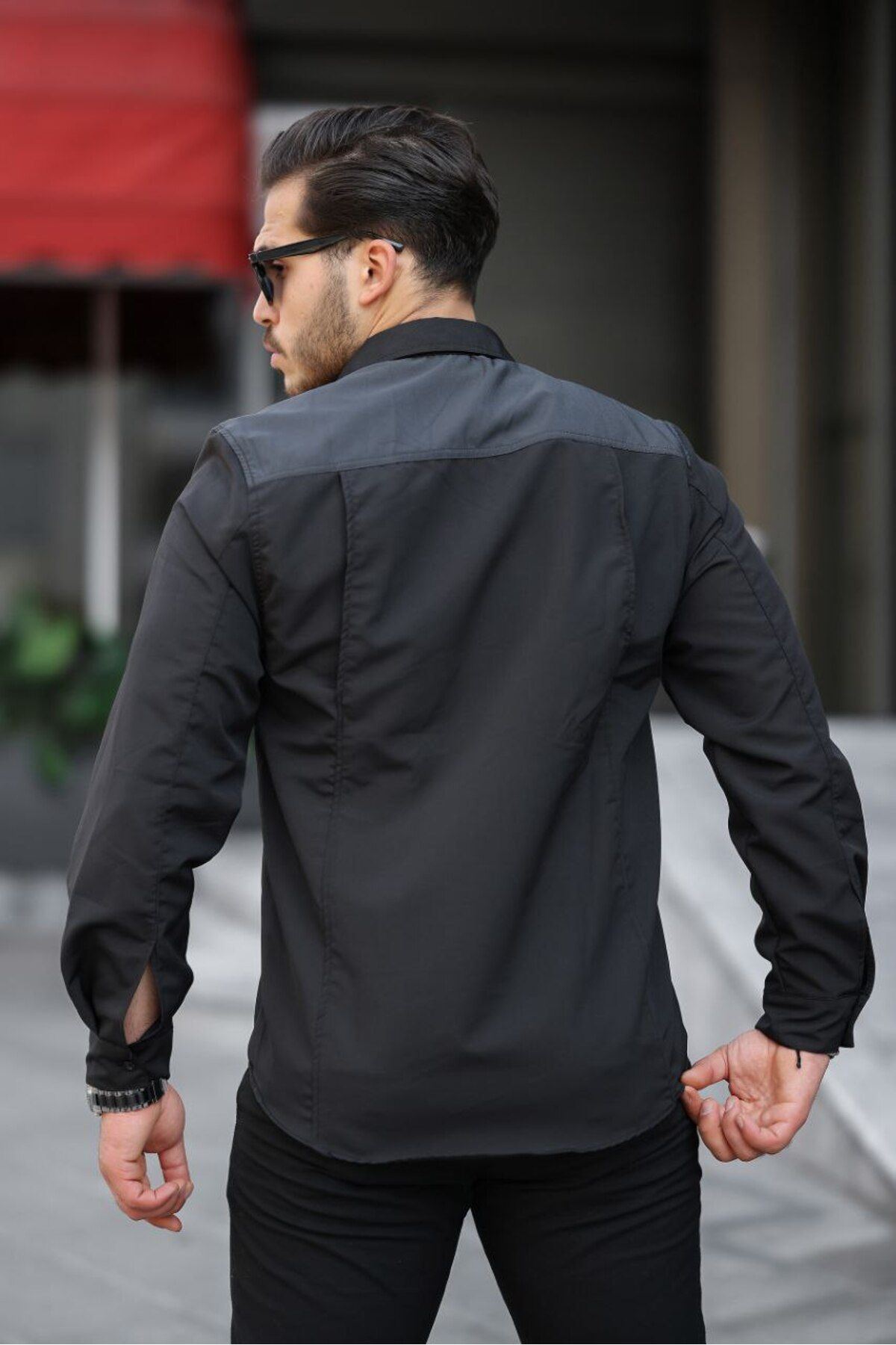 Paraşüt Kumaş Arka Patlı Gömlek