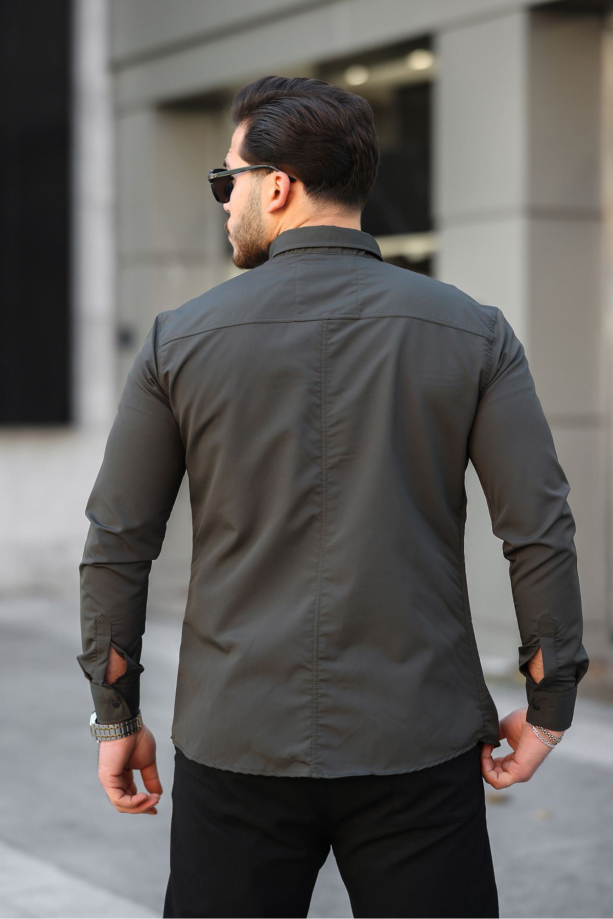 Erkek Çift Cep Paraşüt Kumaş Gömlek