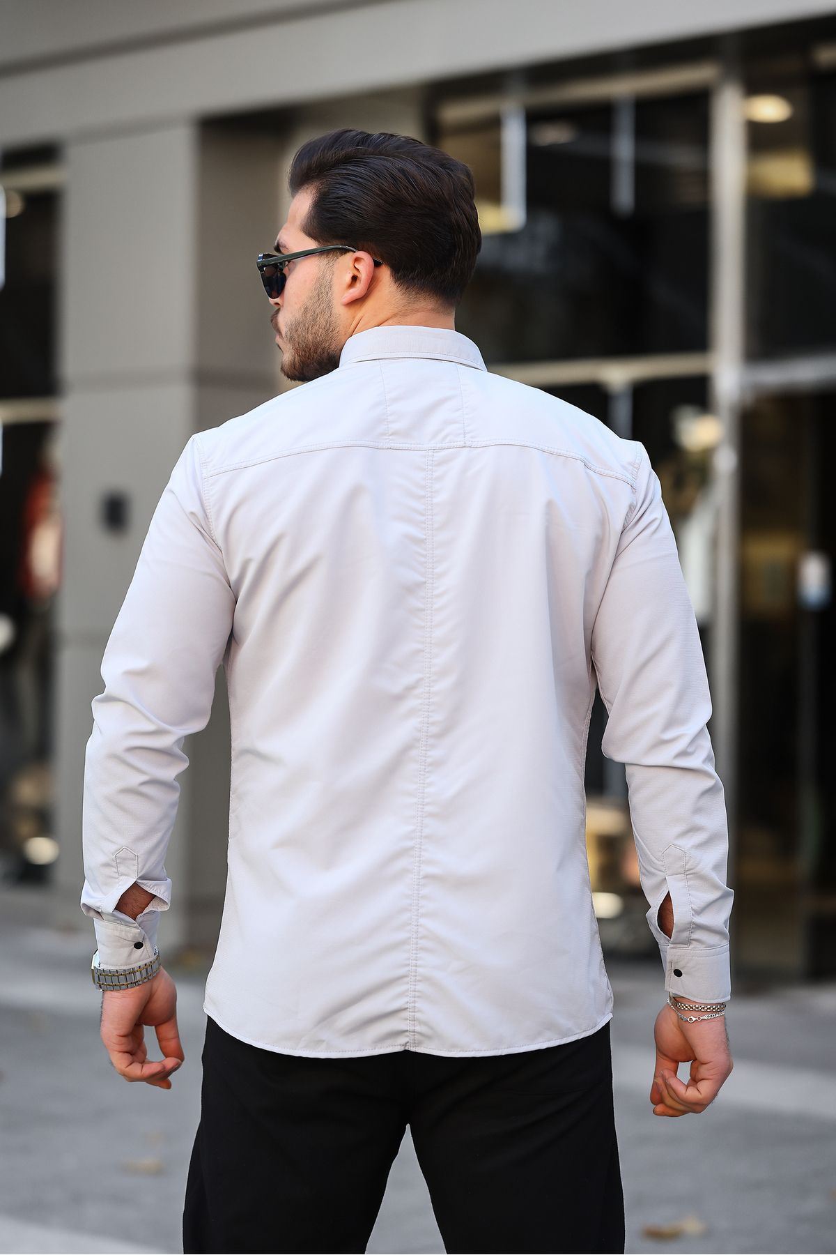 Erkek Çift Cep Paraşüt Kumaş Gömlek