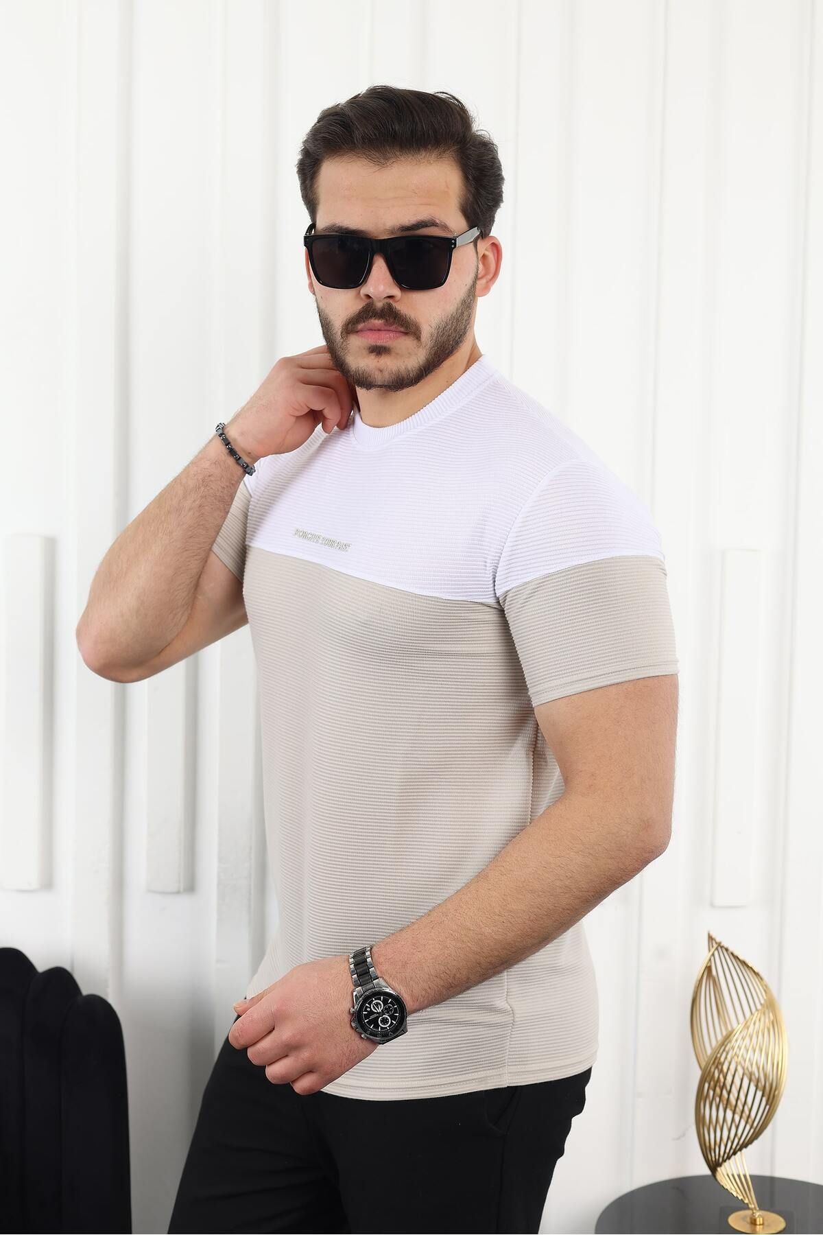 Çift Renk Baskılı T-Shirt