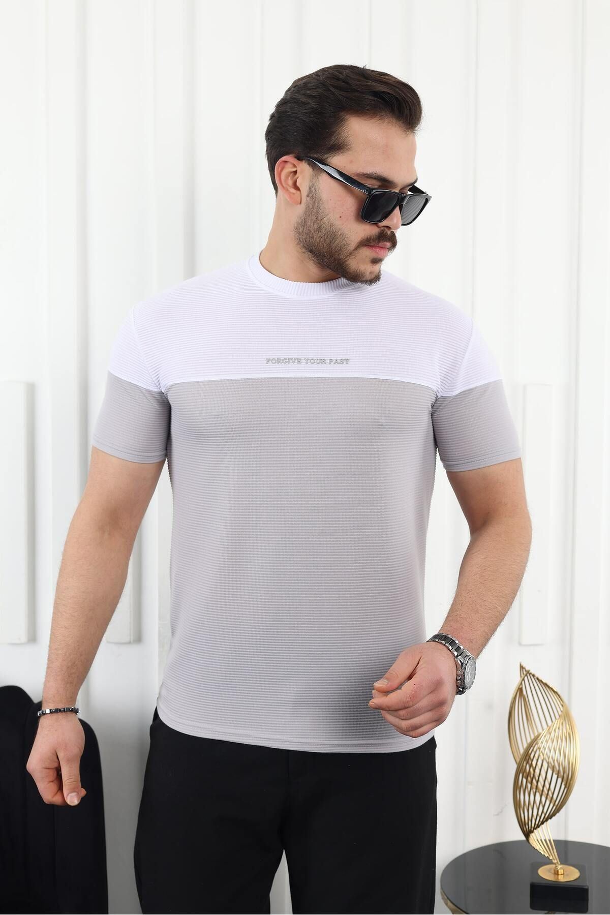 Çift Renk Baskılı T-Shirt