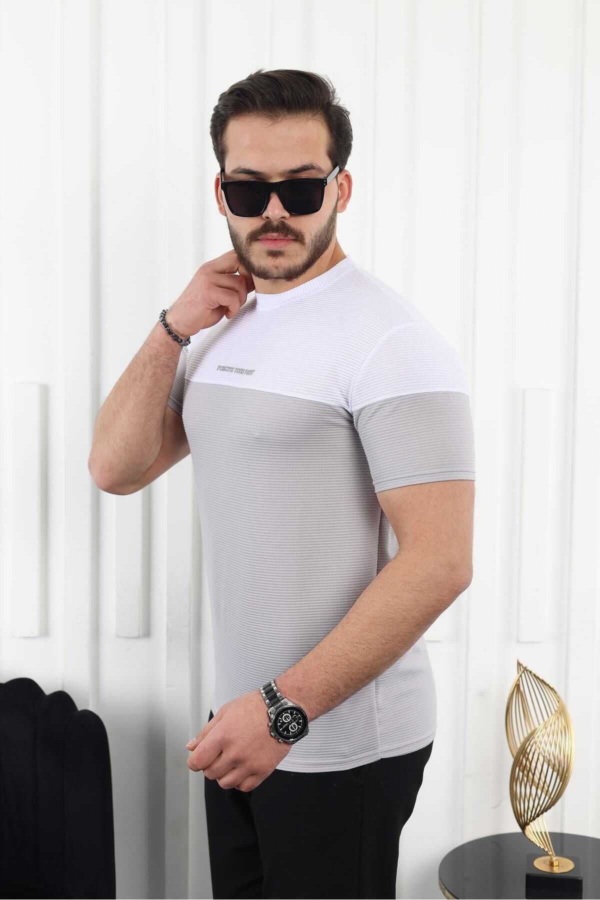 Çift Renk Baskılı T-Shirt