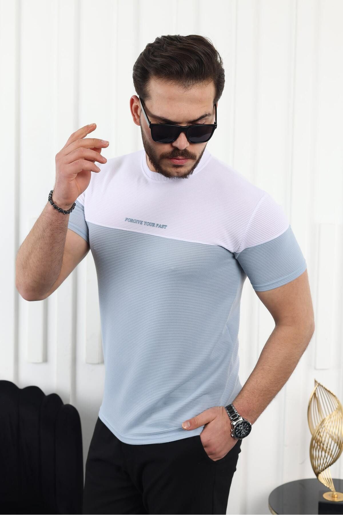 Çift Renk Baskılı T-Shirt