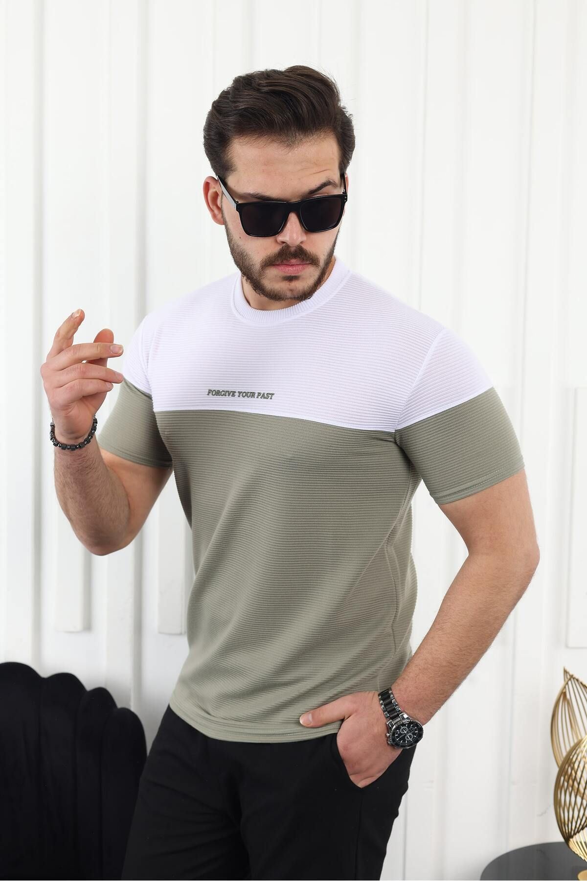 Çift Renk Baskılı T-Shirt