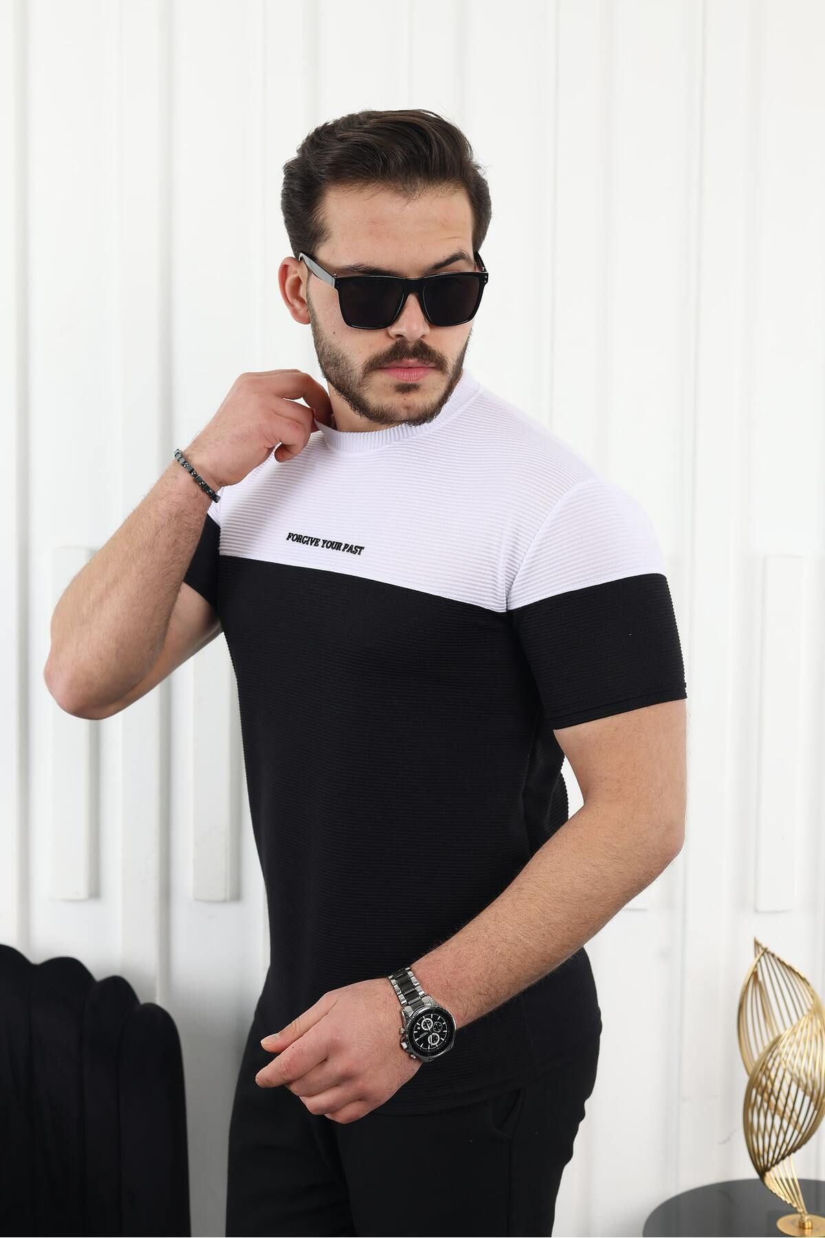 Çift Renk Baskılı T-Shirt