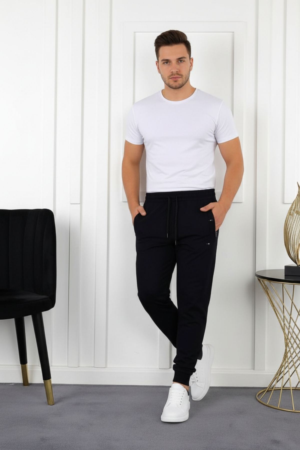 Erkek Slim Fit Jogger Eşofman Altı
