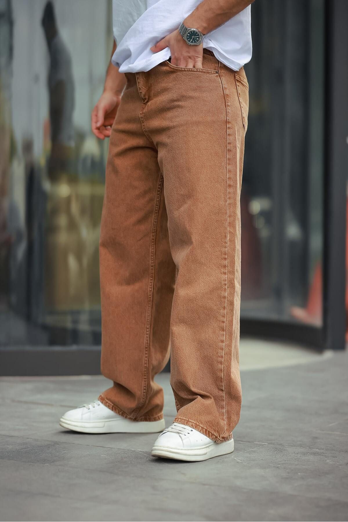 Erkek Baggy Salaş Bol Ve Rahat Kalıp  Pantolon