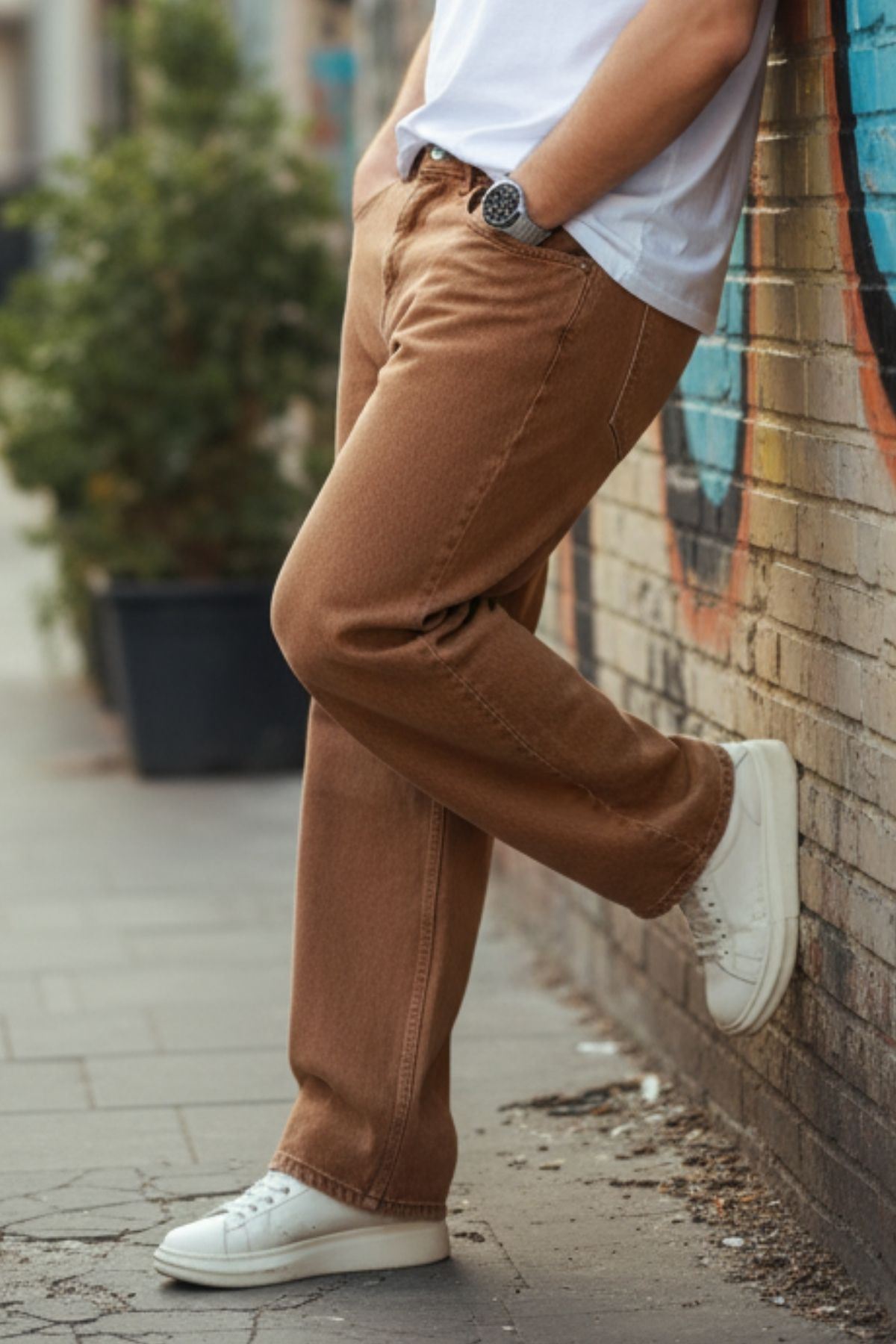 Erkek Baggy Salaş Bol Ve Rahat Kalıp  Pantolon