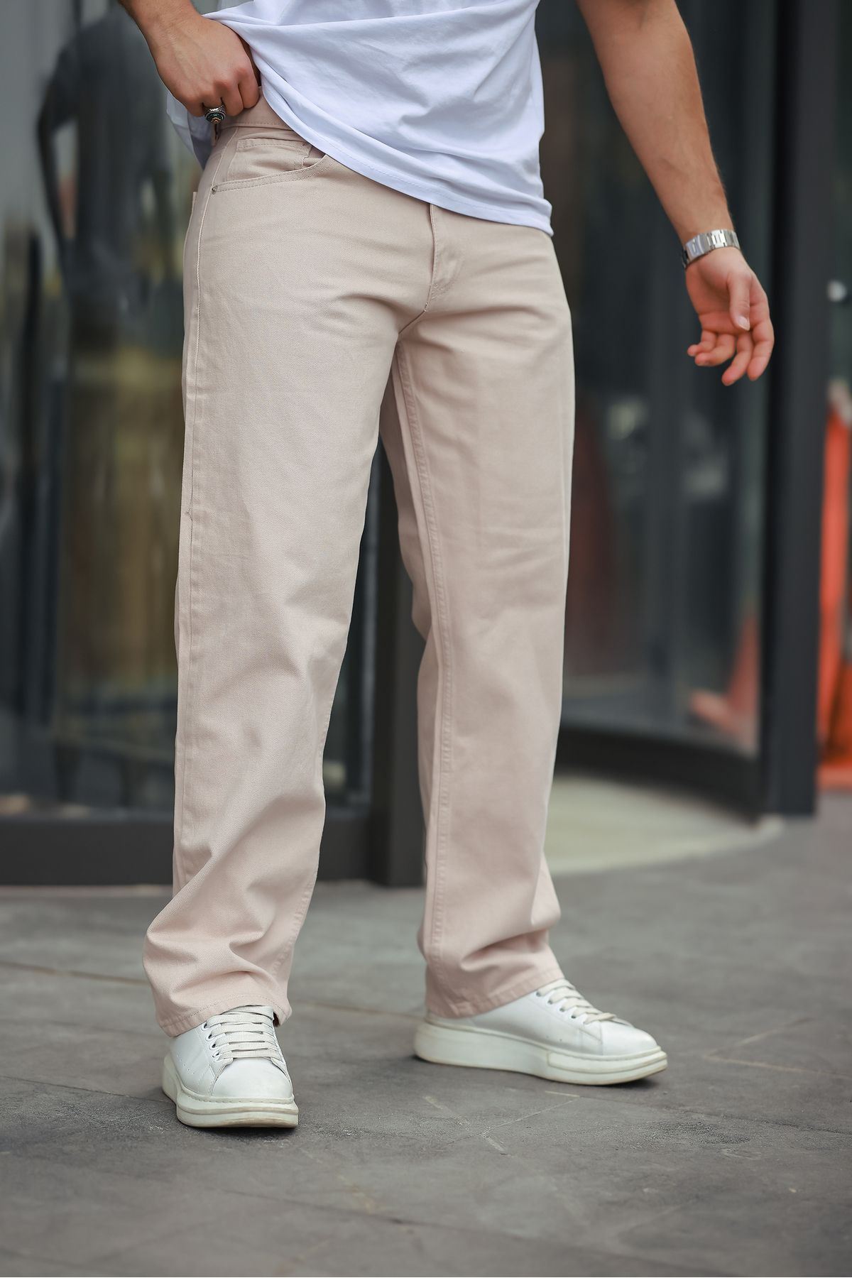 Erkek Baggy Salaş Bol Ve Rahat Kalıp  Pantolon