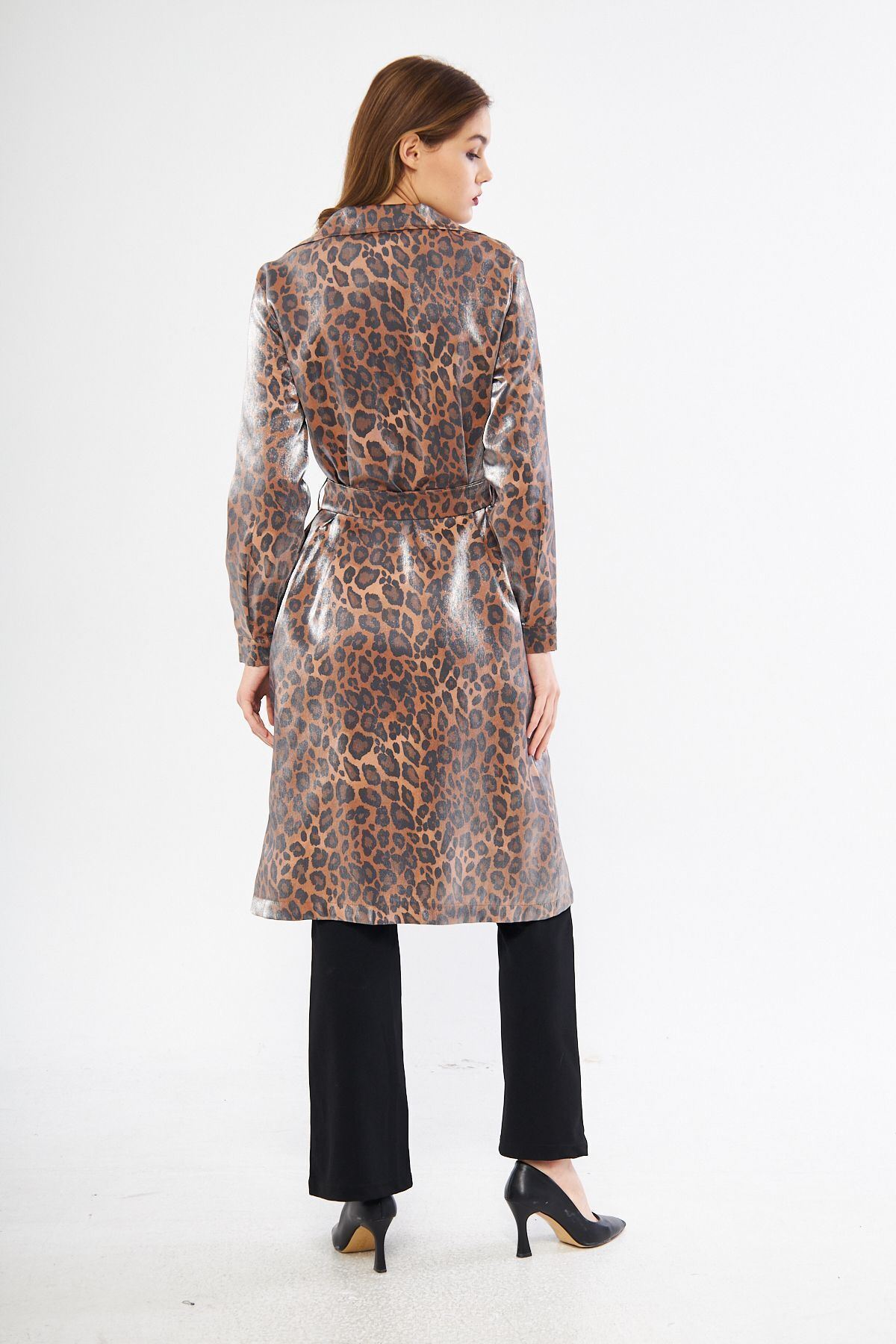 Astarsız Cepli Düğmeli Kuşaklı Yazlık Trenç