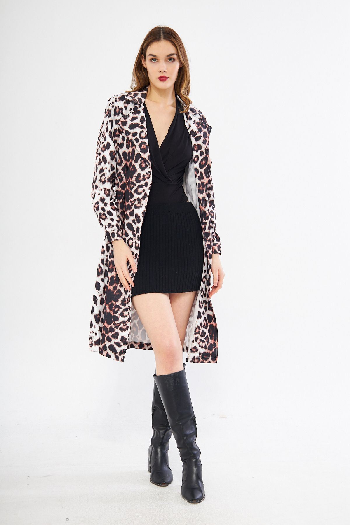 Astarsız Cepli Düğmeli Kuşaklı Yazlık Trençkot