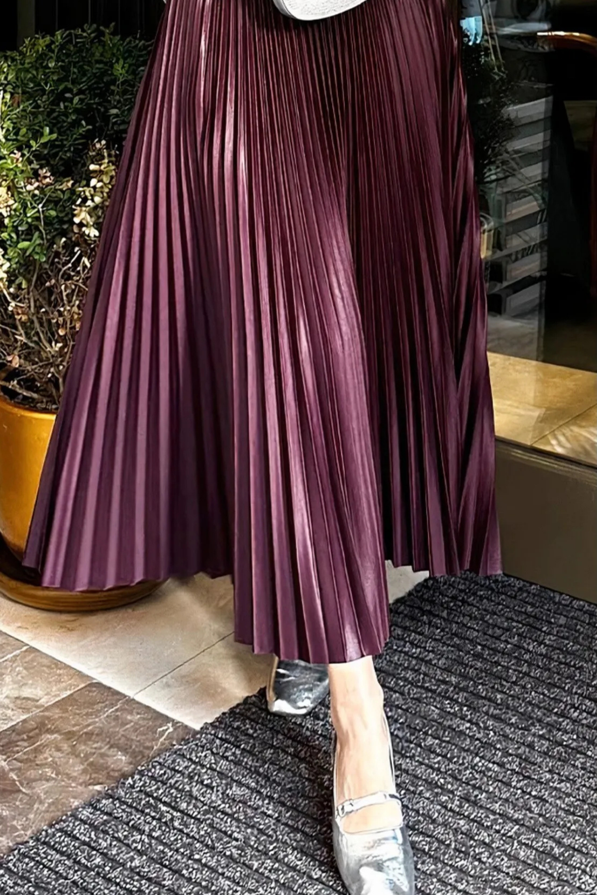 Kadın 3Lü Paket Lastikli Pilise Bol Yazlık Uzun Etek