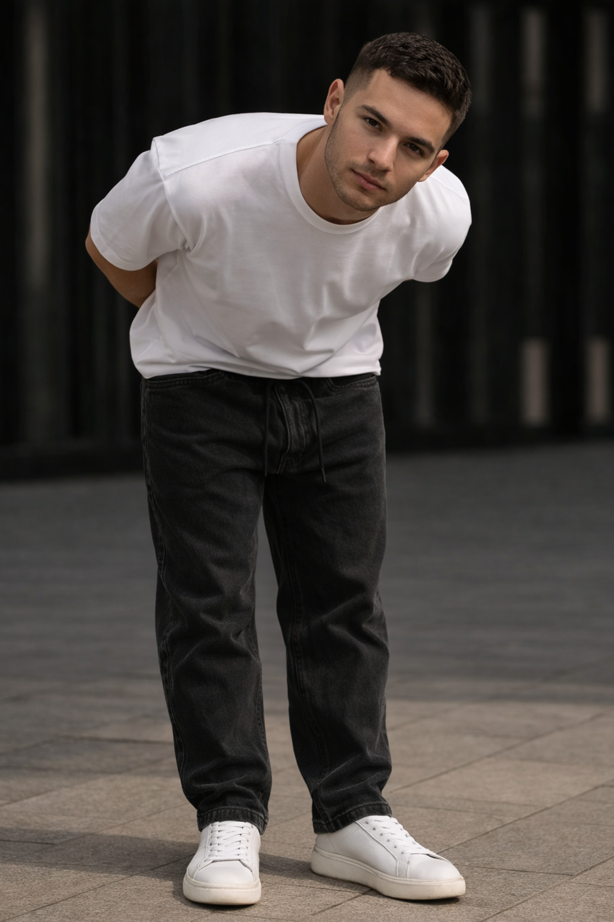 Erkek Günlük Premium Siyah Baggy Pantolon
