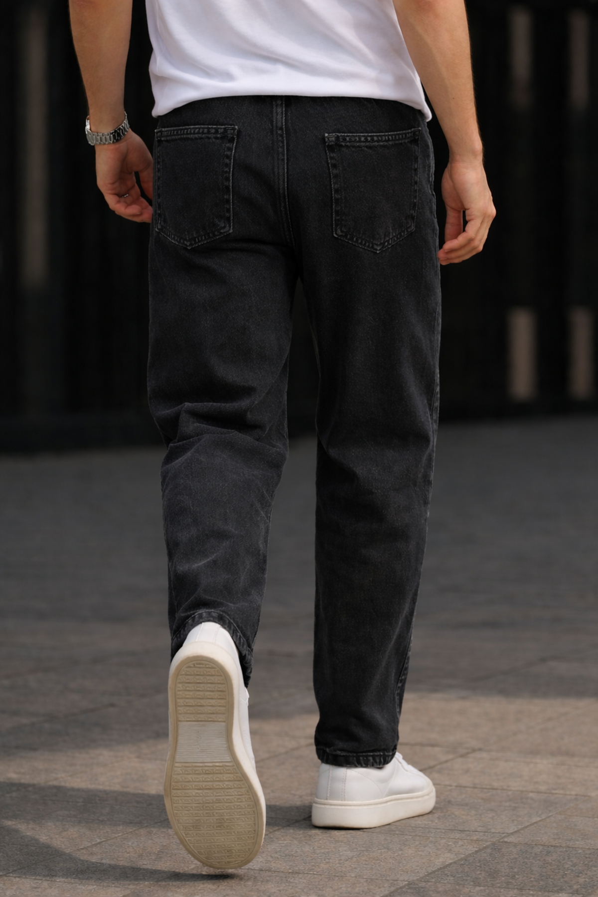 Erkek Günlük Premium Siyah Baggy Pantolon