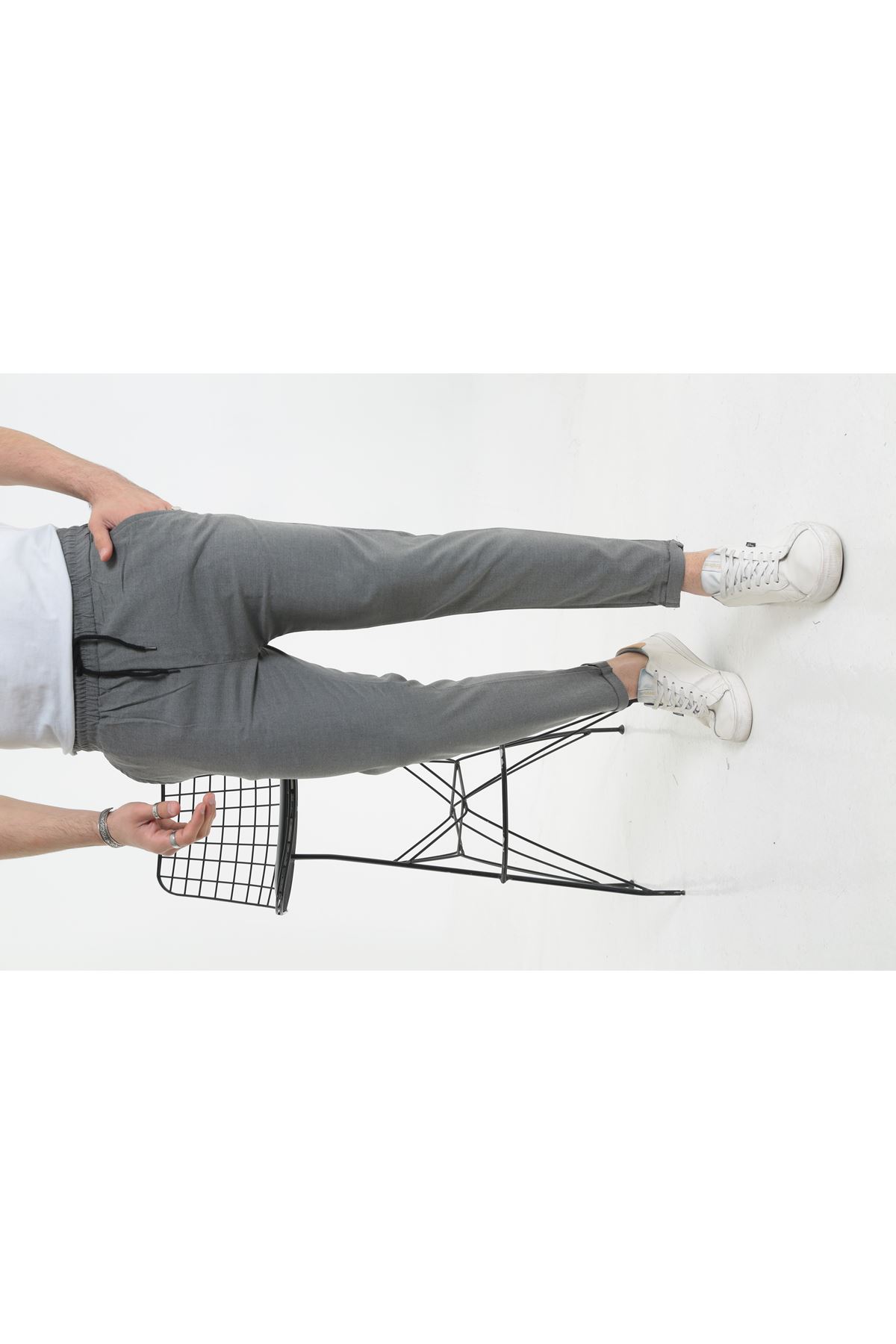 Erkek Dar Kalıp Duble Paça Jogger Pantolon