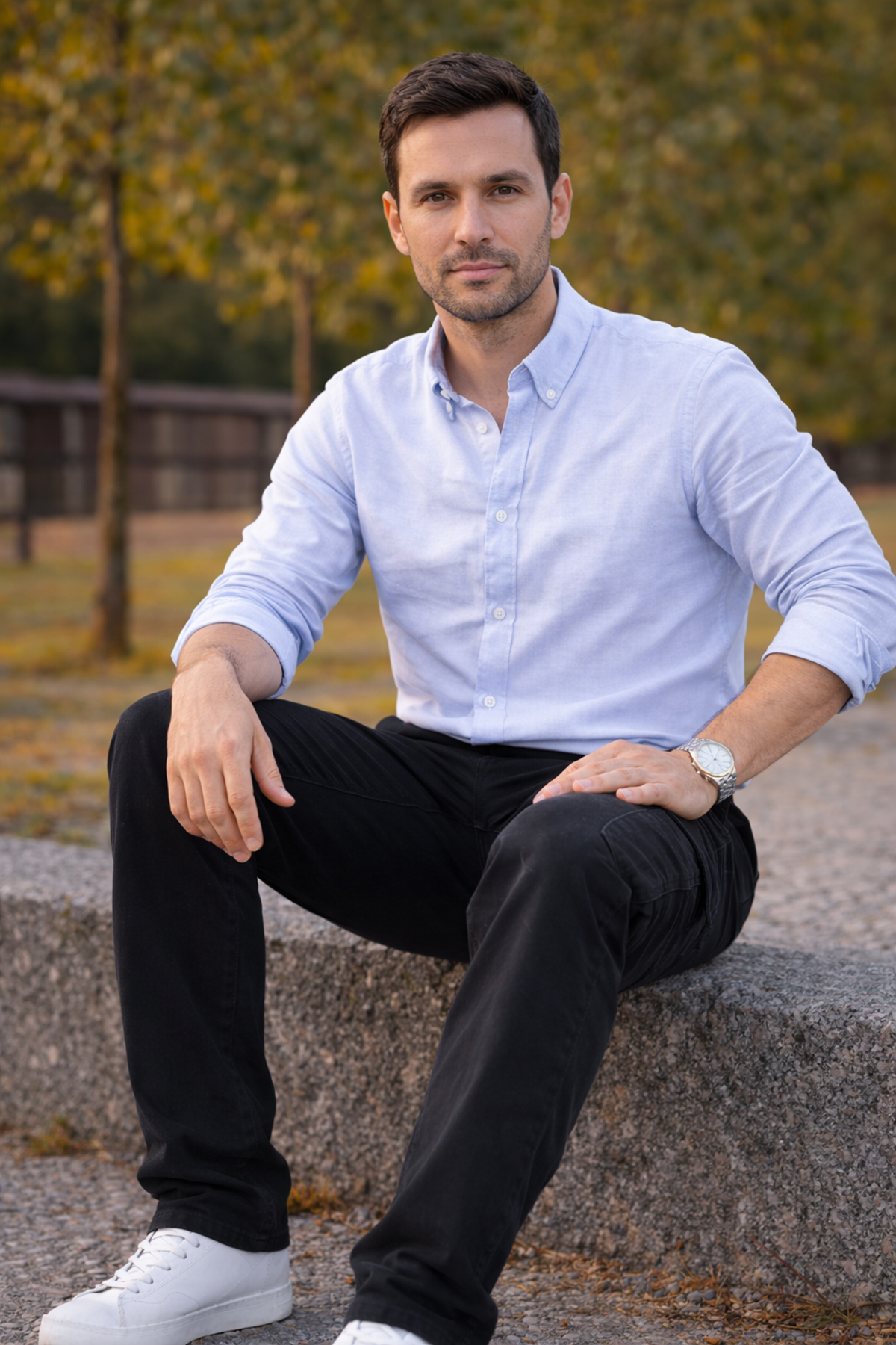 Erkek Premium Comfort Füme Kargo Baggy Pantolon