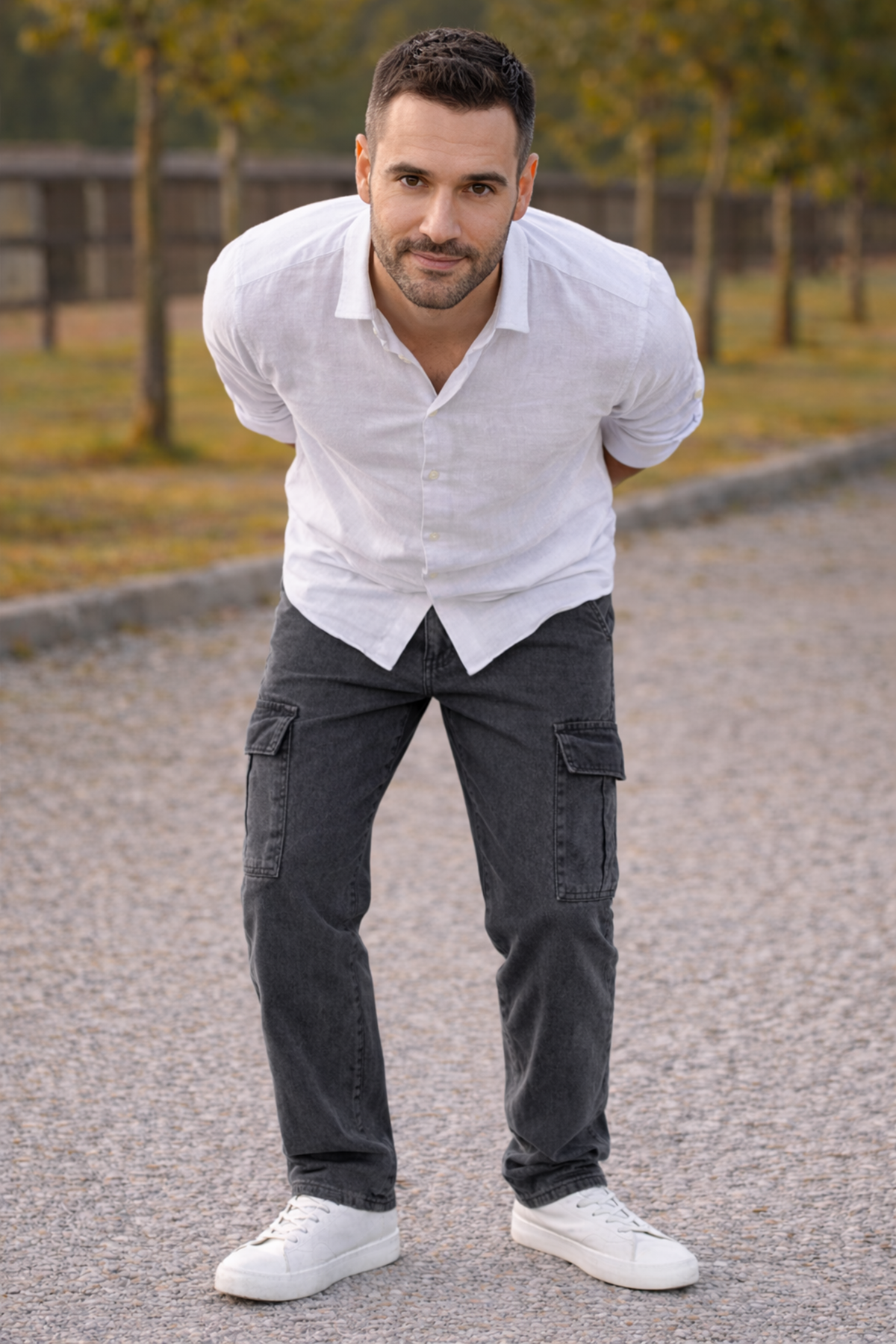 Erkek Premium Comfort Antrasit Kargo Baggy Pantolon