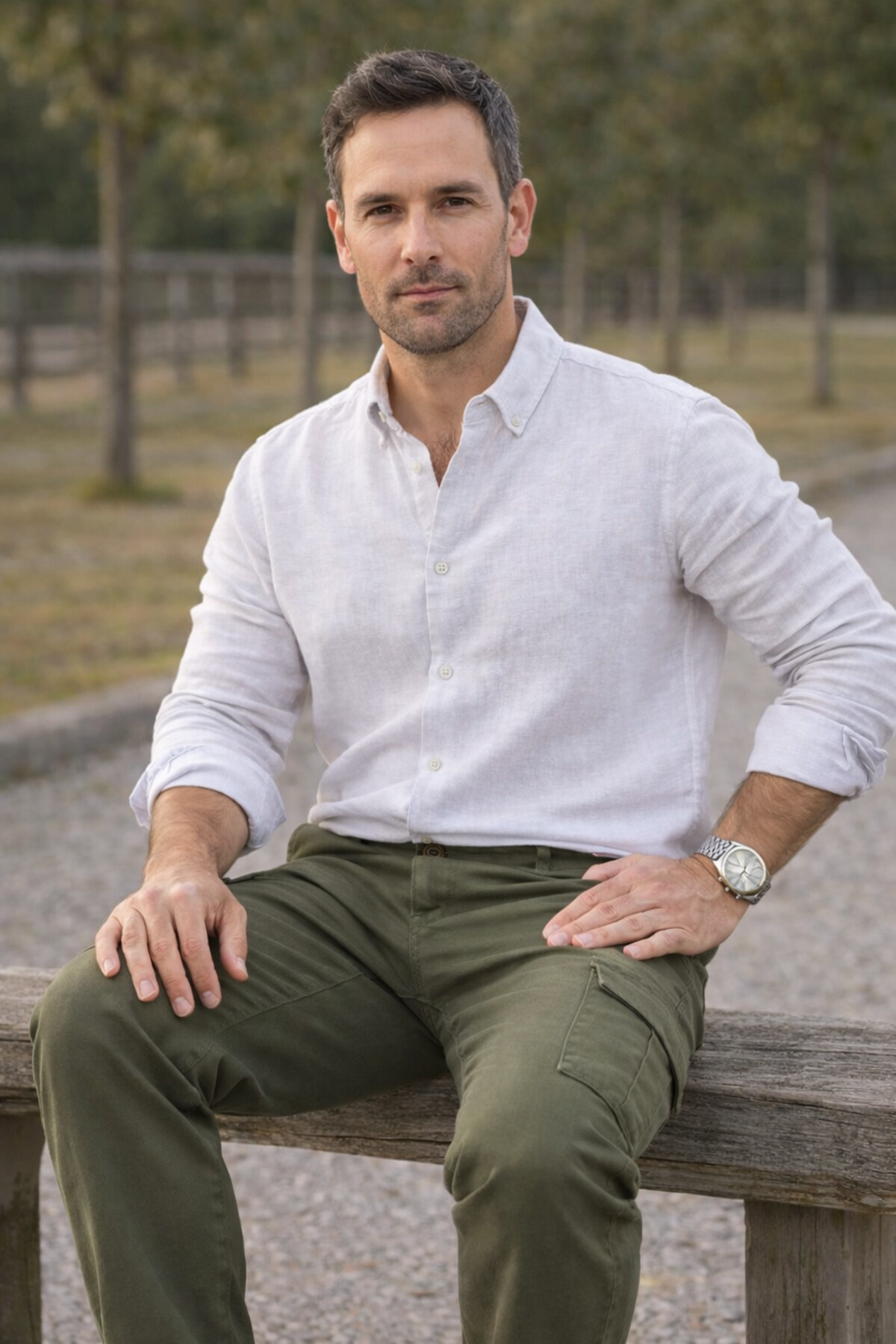 Erkek Premium Comfort Haki Kargo Baggy Pantolon