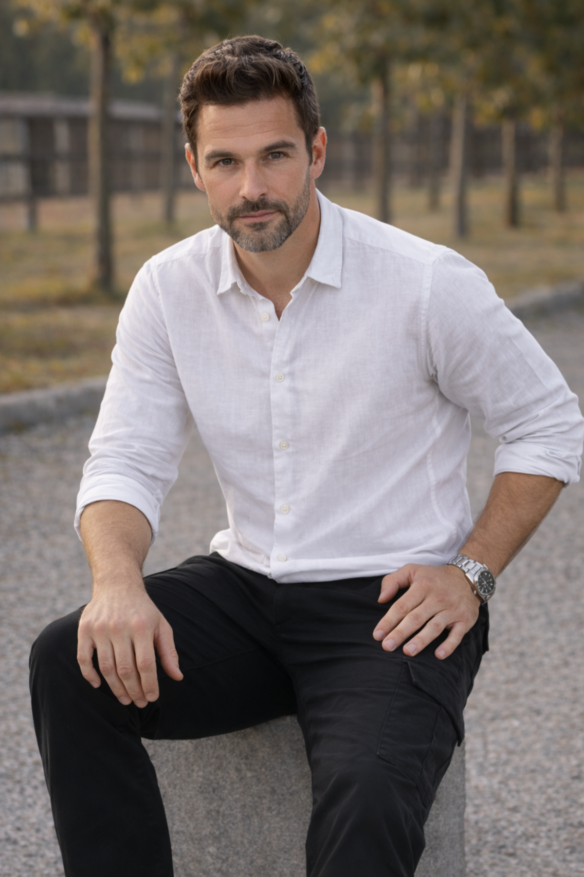 Erkek Premium Comfort Siyah Kargo Baggy Pantolon