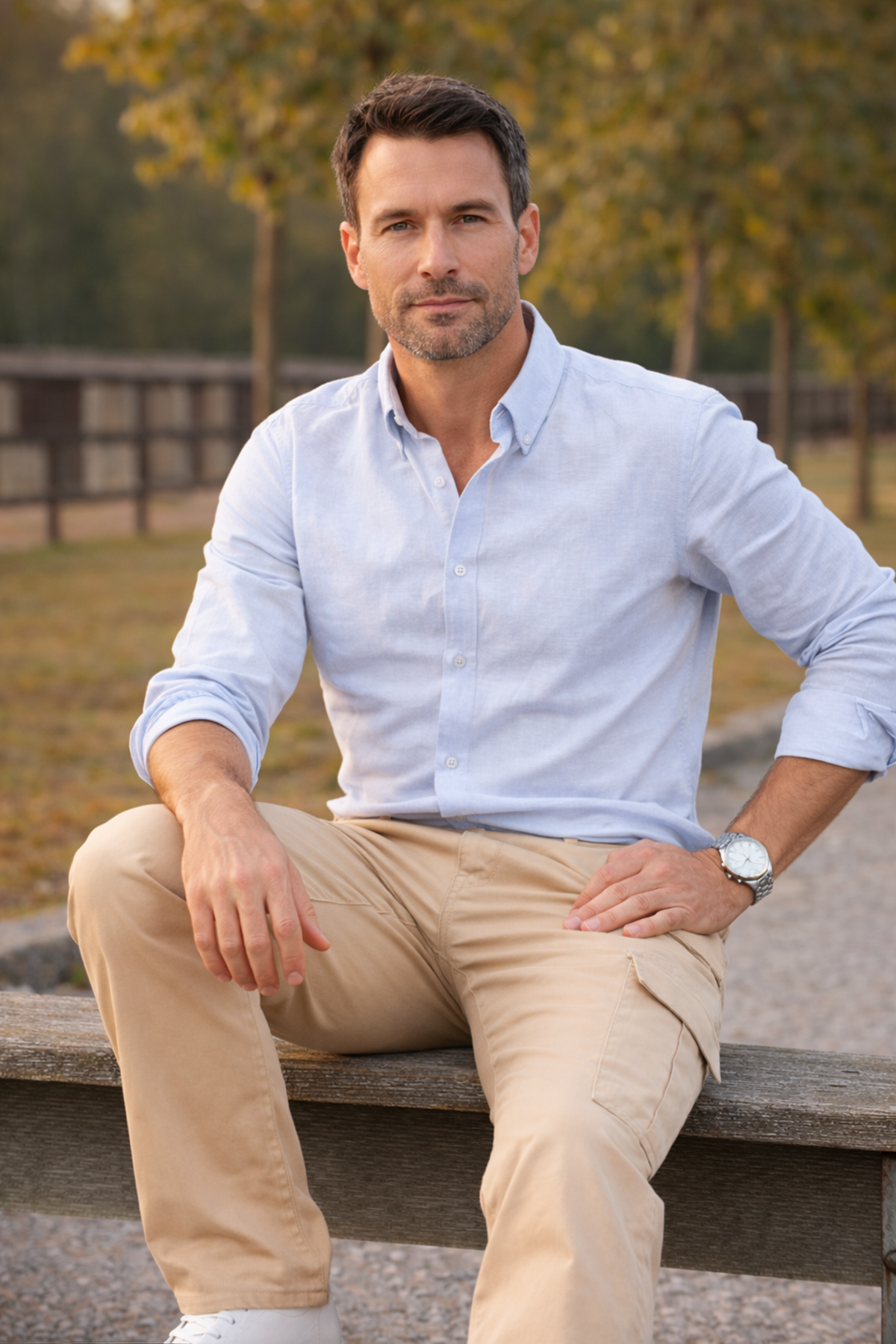 Erkek Premium Comfort Taş Kargo Baggy Pantolon