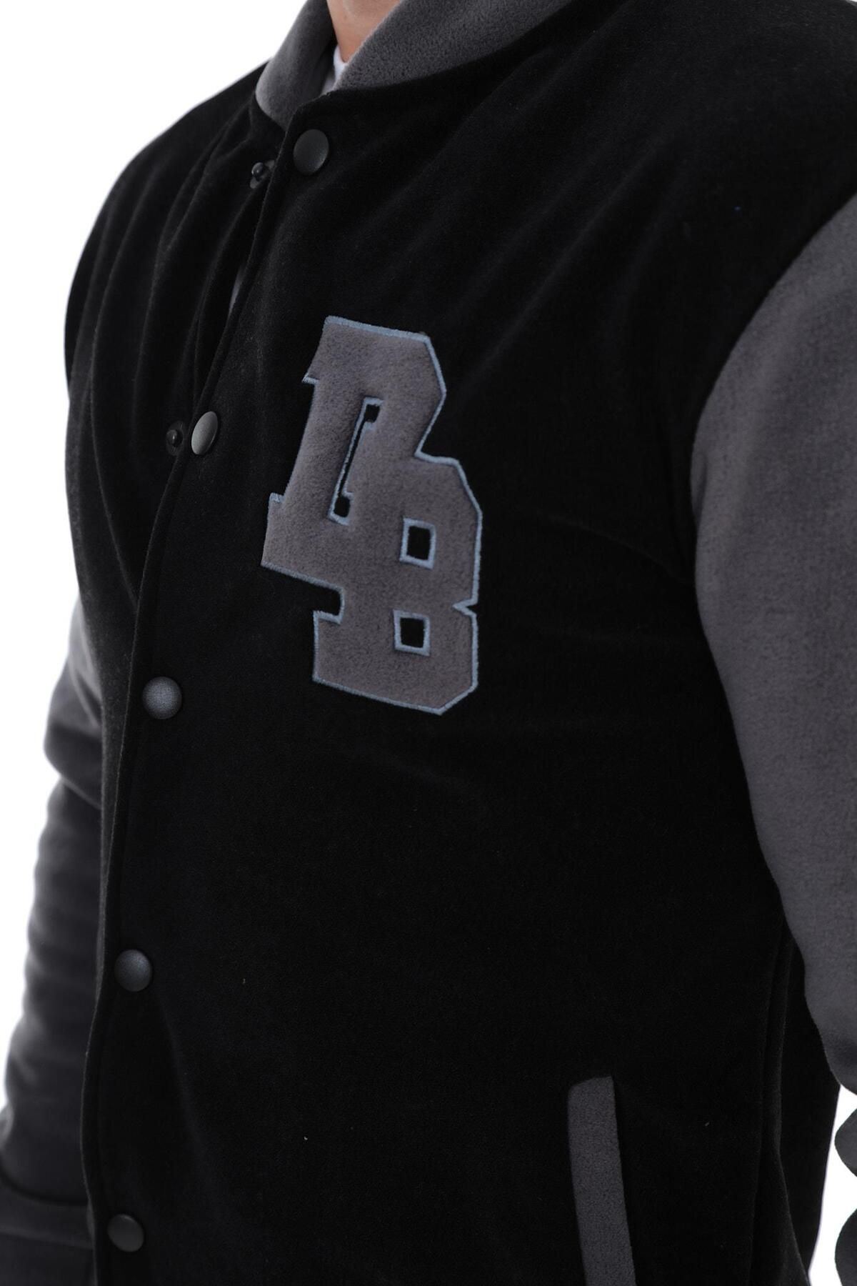 Bomber Yaka Fit Polar Kolej Ceket