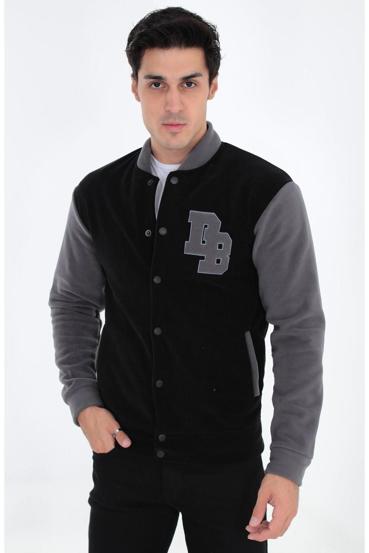 Bomber Yaka Fit Polar Kolej Ceket