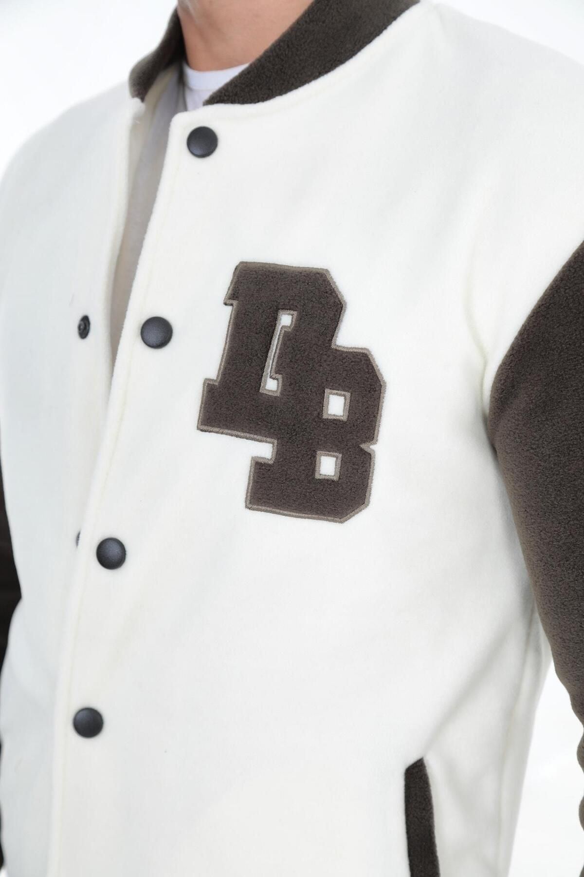 Bomber Yaka Fit Polar Kolej Ceket