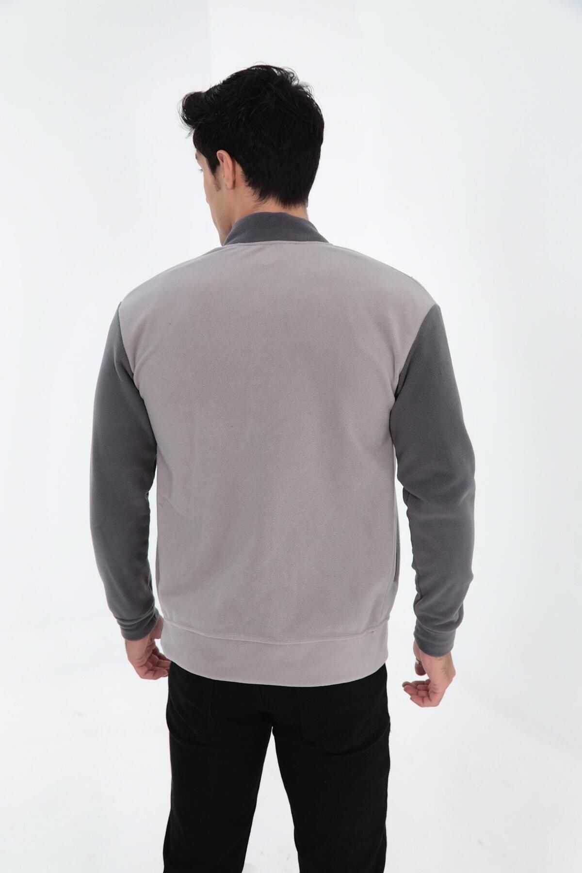 Bomber Yaka Fit Polar Kolej Ceket