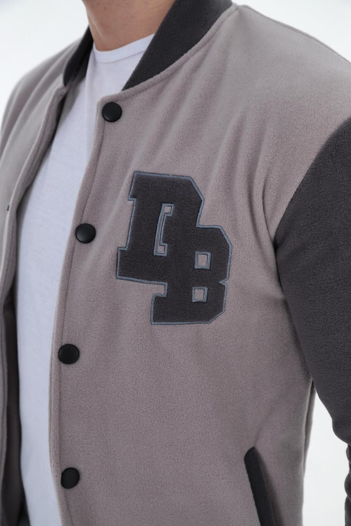 Bomber Yaka Fit Polar Kolej Ceket