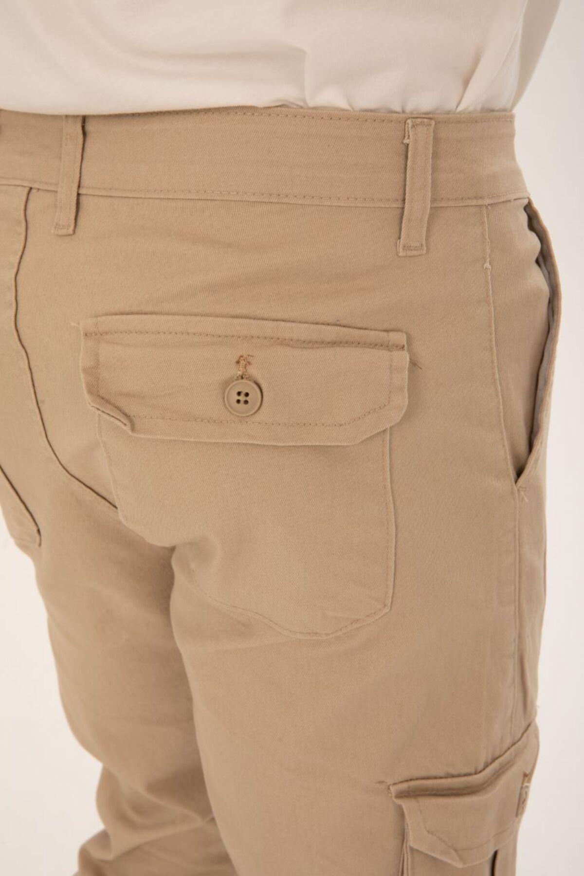 ERKEK BEL KEMERLİ KÖRÜKLÜ JOGGER PAÇA LASTİKLİ PANTOLON