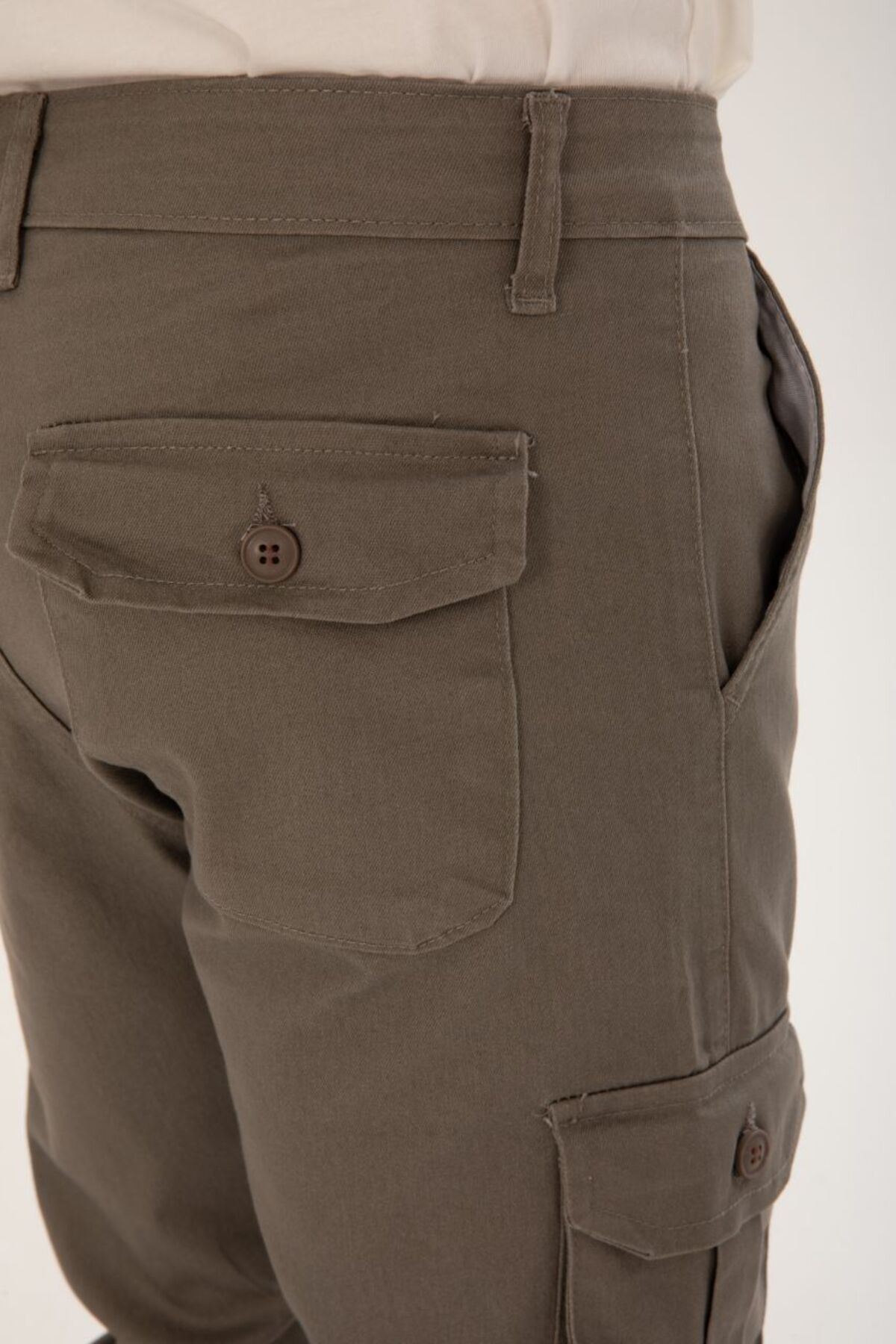 ERKEK BEL KEMERLİ KÖRÜKLÜ JOGGER PAÇA LASTİKLİ PANTOLON