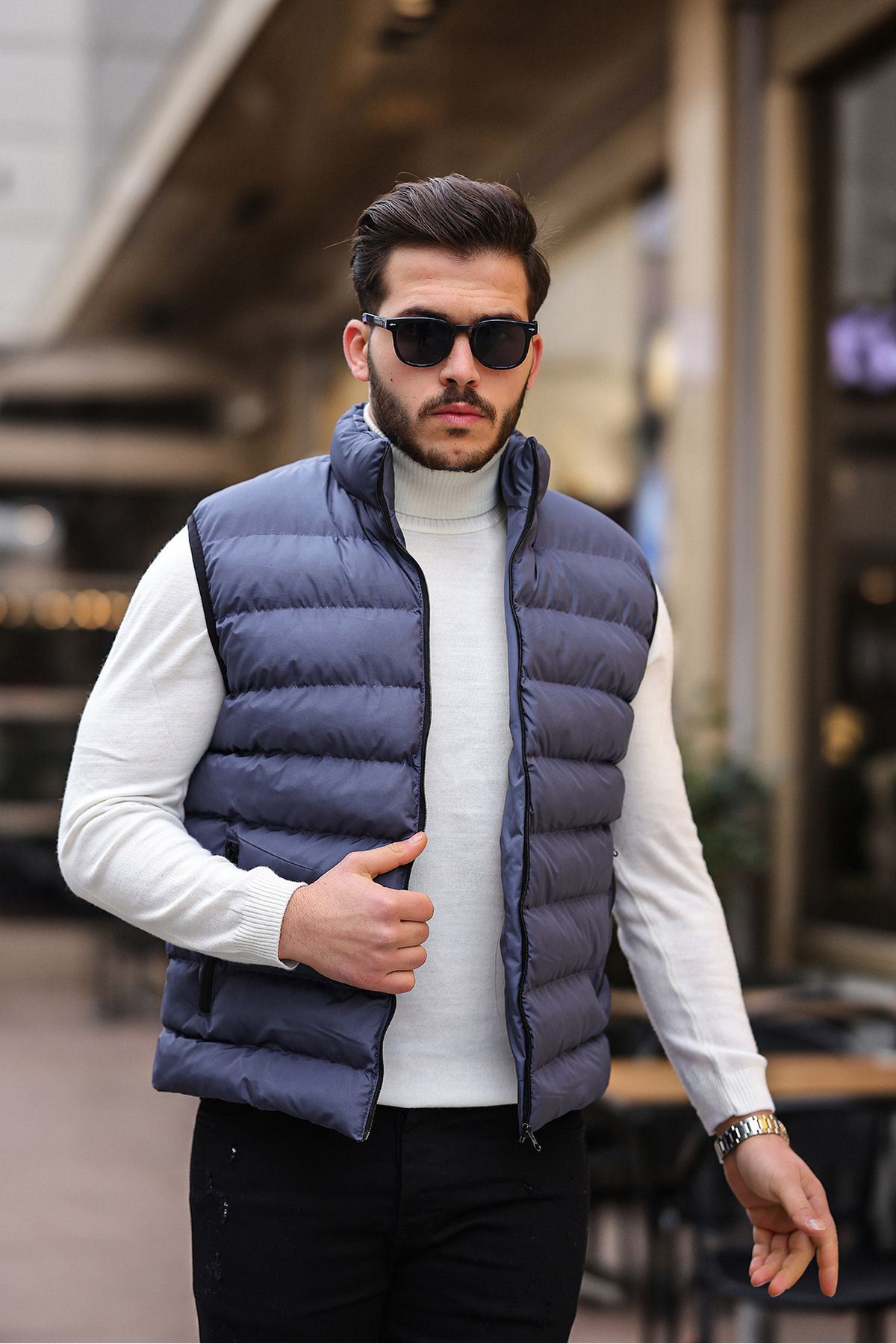 COMSTAR Erkek Siyah Şişme Yelek