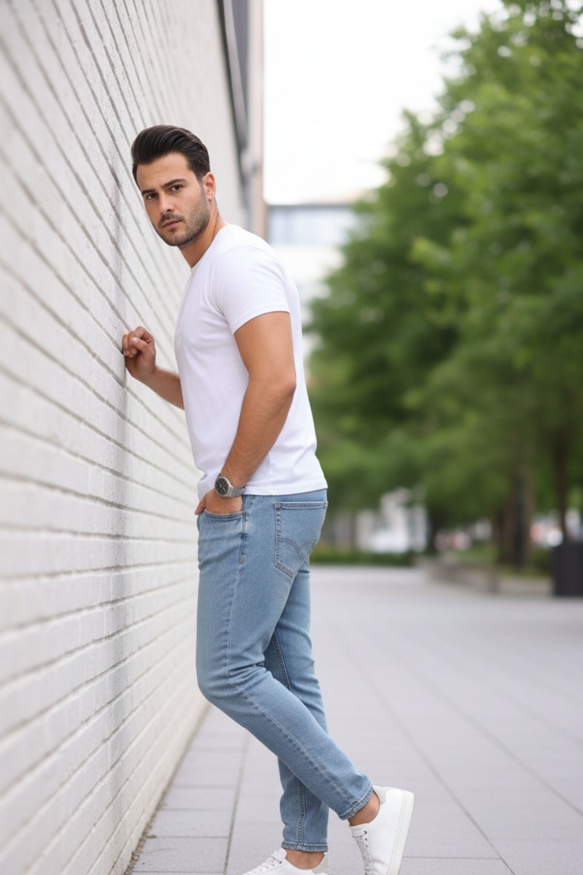 Erkek Bagy Salaş Bol Ve Rahat Kalıp Jeans Pantolon