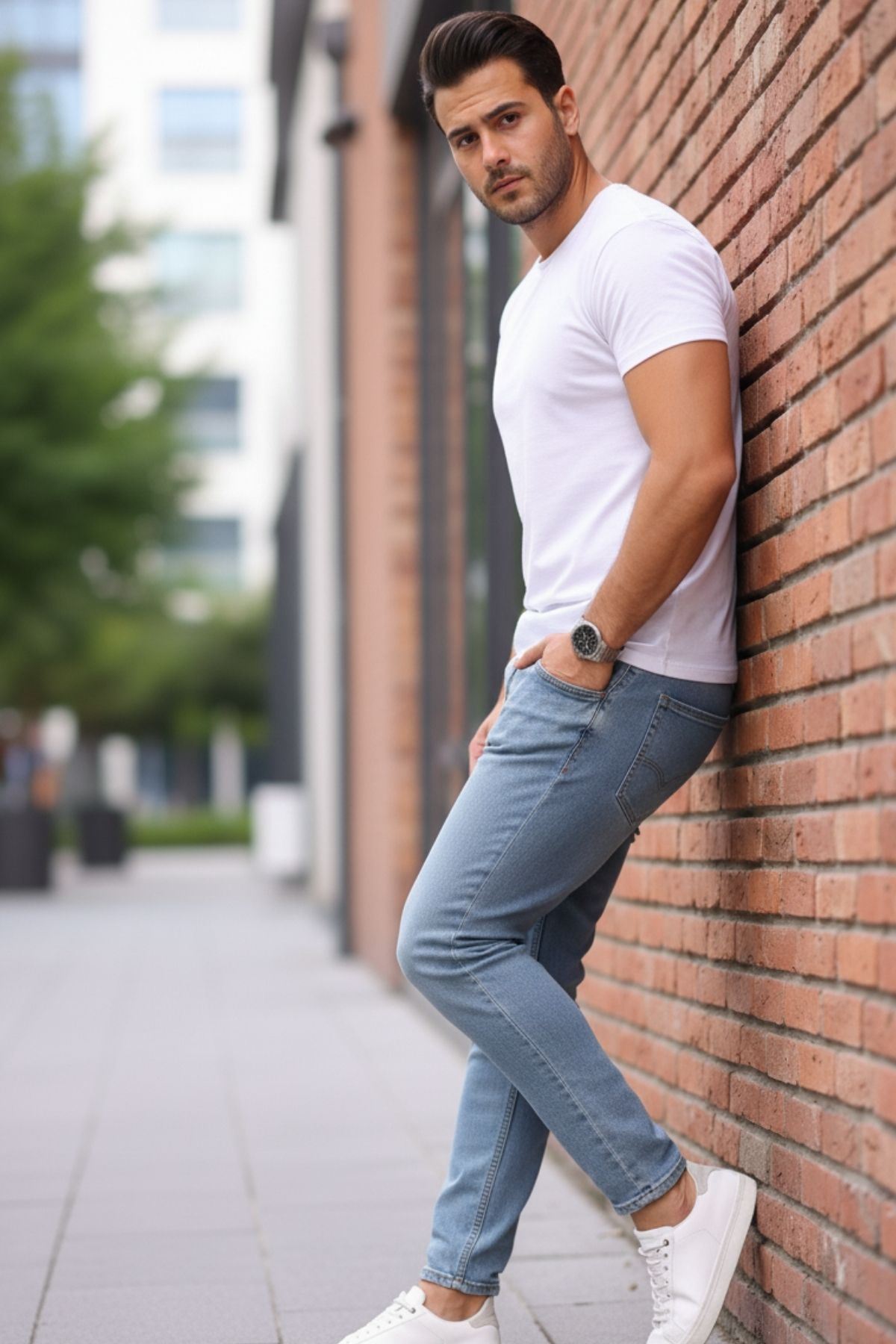 Erkek Bagy Salaş Bol Ve Rahat Kalıp Jeans Pantolon