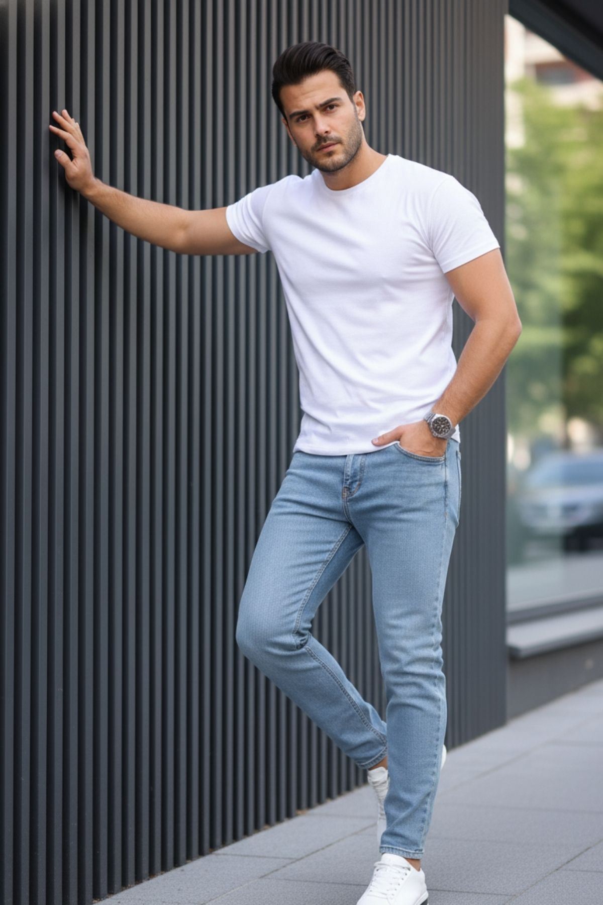 Erkek Bagy Salaş Bol Ve Rahat Kalıp Jeans Pantolon