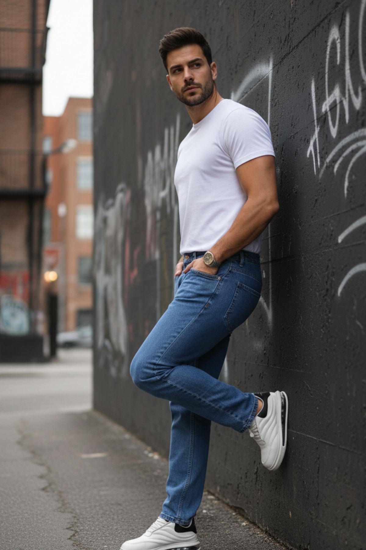 Erkek Bagy Salaş Bol Ve Rahat Kalıp Jeans Pantolon