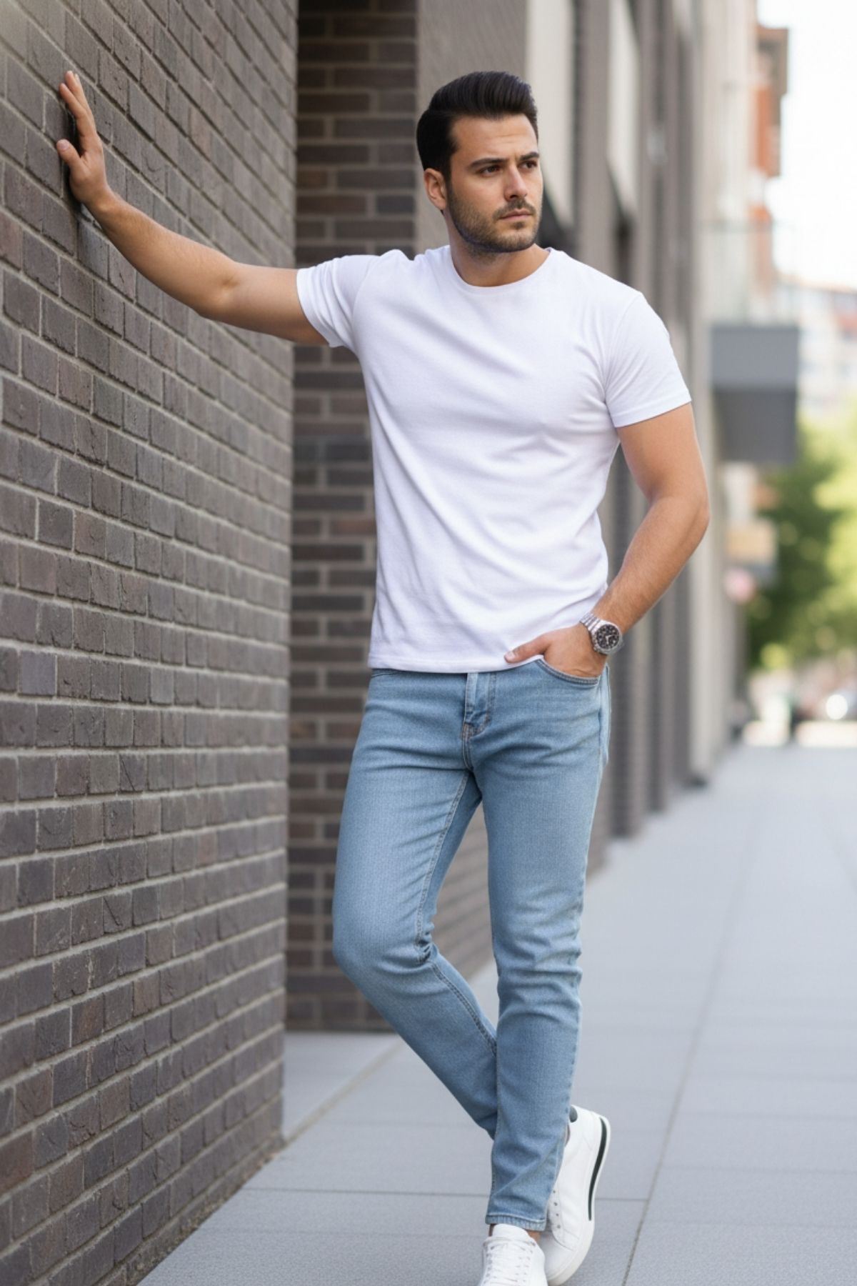 Erkek Bagy Salaş Bol Ve Rahat Kalıp Jeans Pantolon