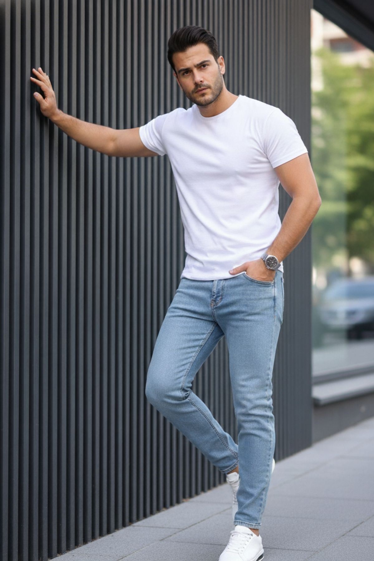 Erkek Bagy Salaş Bol Ve Rahat Kalıp Jeans Pantolon