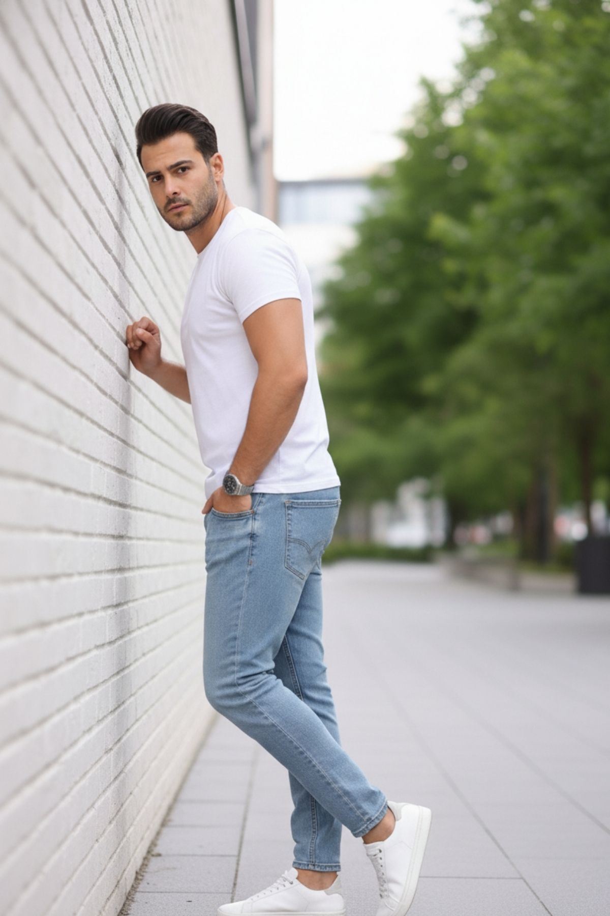 Erkek Bagy Salaş Bol Ve Rahat Kalıp Jeans Pantolon