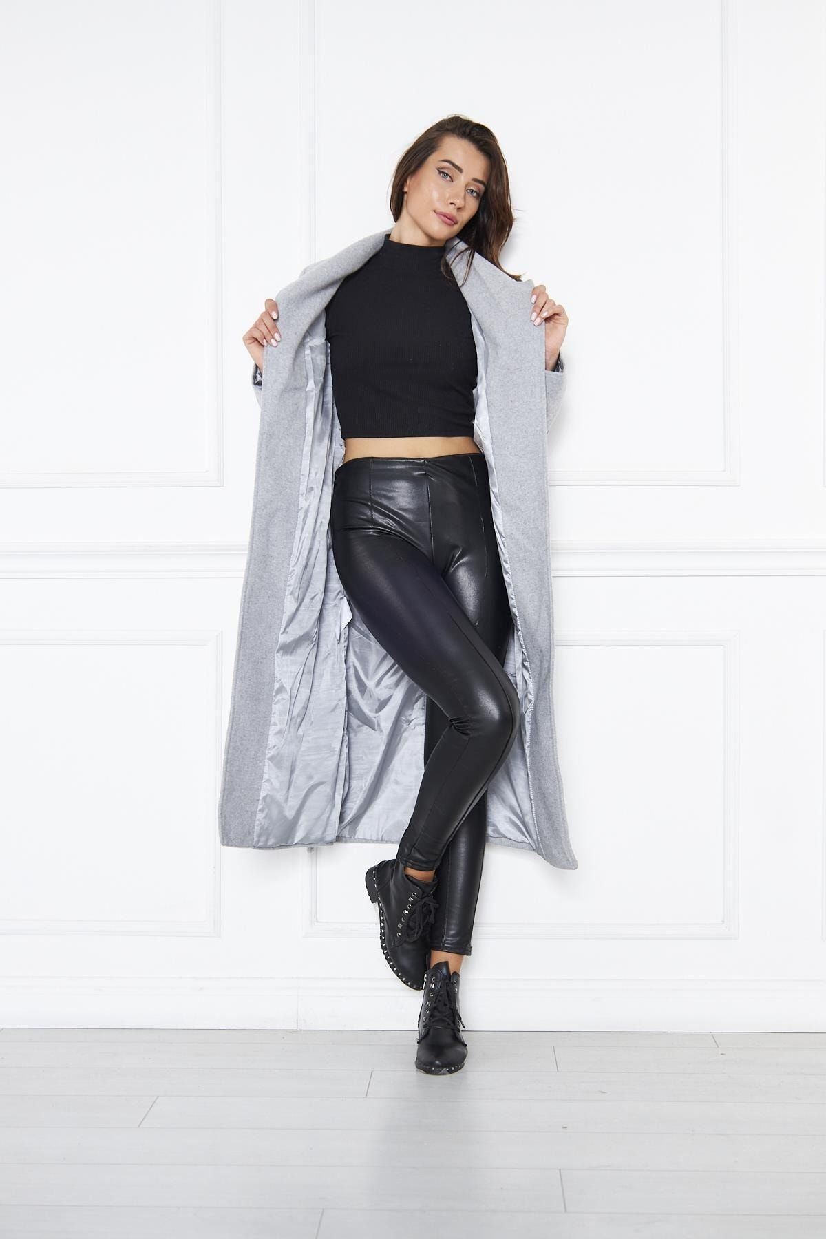 KADIN KAŞE KABAN ASTARLI KUŞAKLI