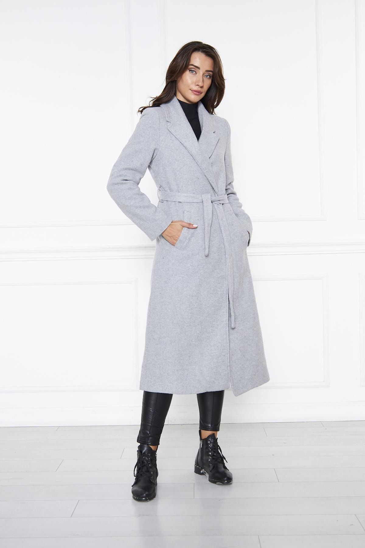 KADIN KAŞE KABAN ASTARLI KUŞAKLI