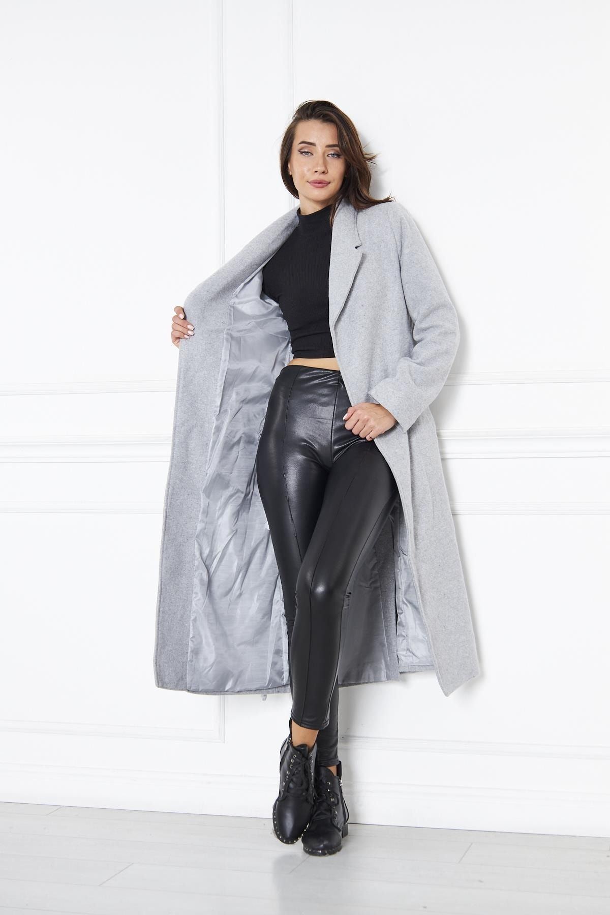 KADIN KAŞE KABAN ASTARLI KUŞAKLI