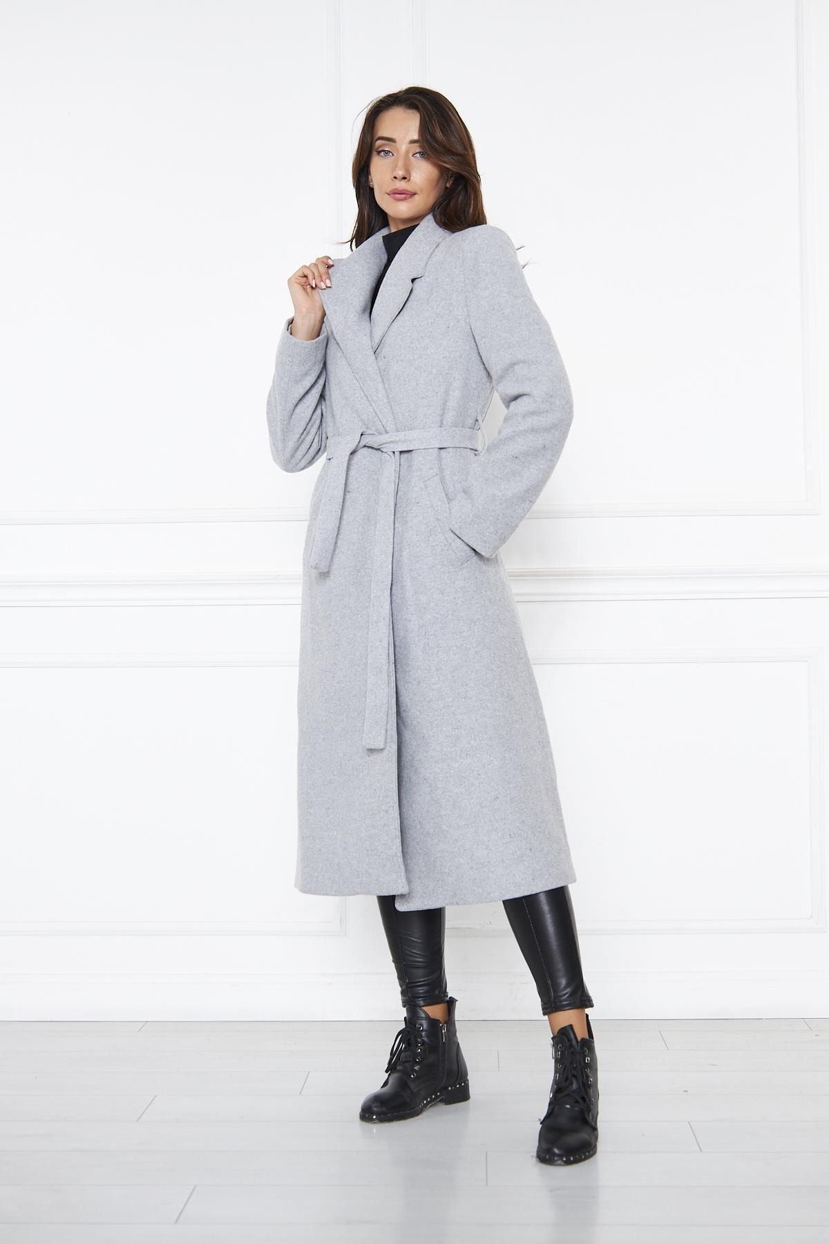 KADIN KAŞE KABAN ASTARLI KUŞAKLI