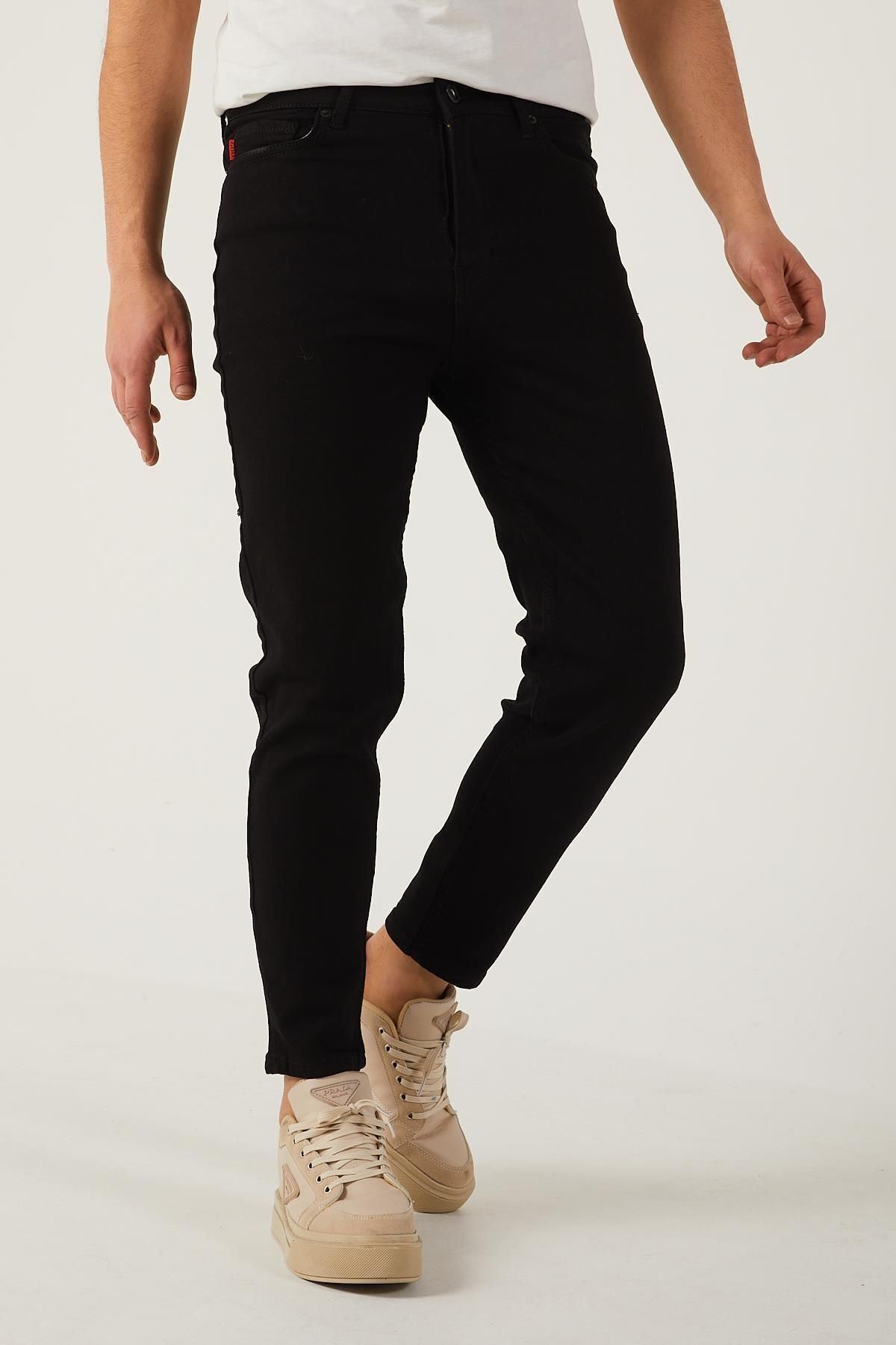 Erkek Likralı Boyfriend Jean Denim Kot Pantolon