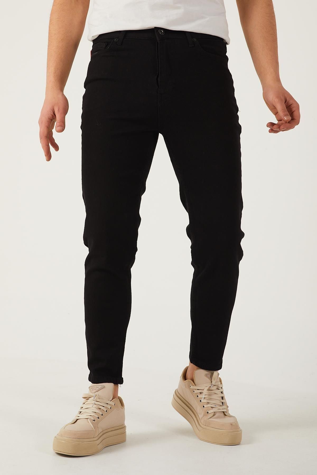 Erkek Likralı Boyfriend Jean Denim Kot Pantolon