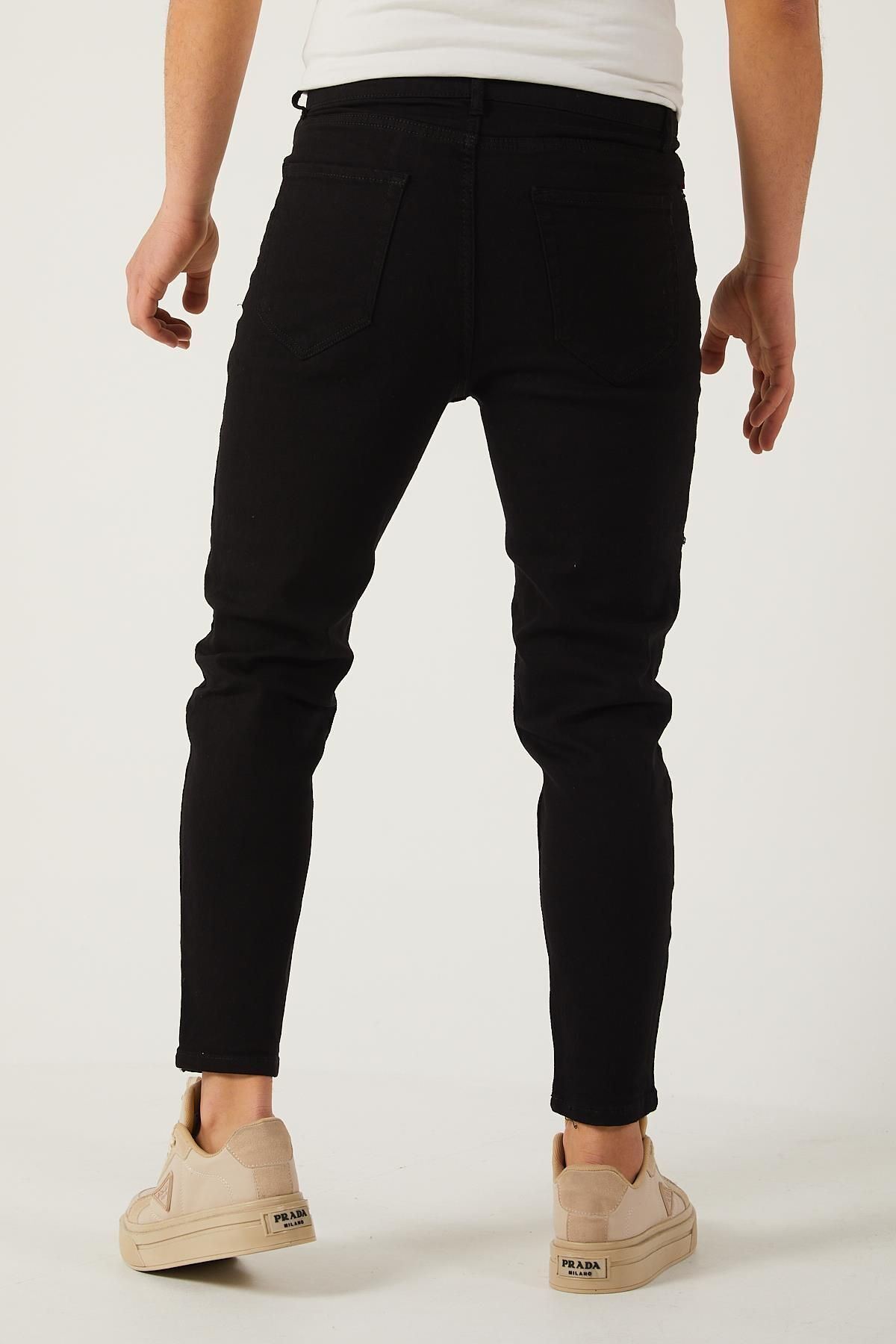 Erkek Likralı Boyfriend Jean Denim Kot Pantolon