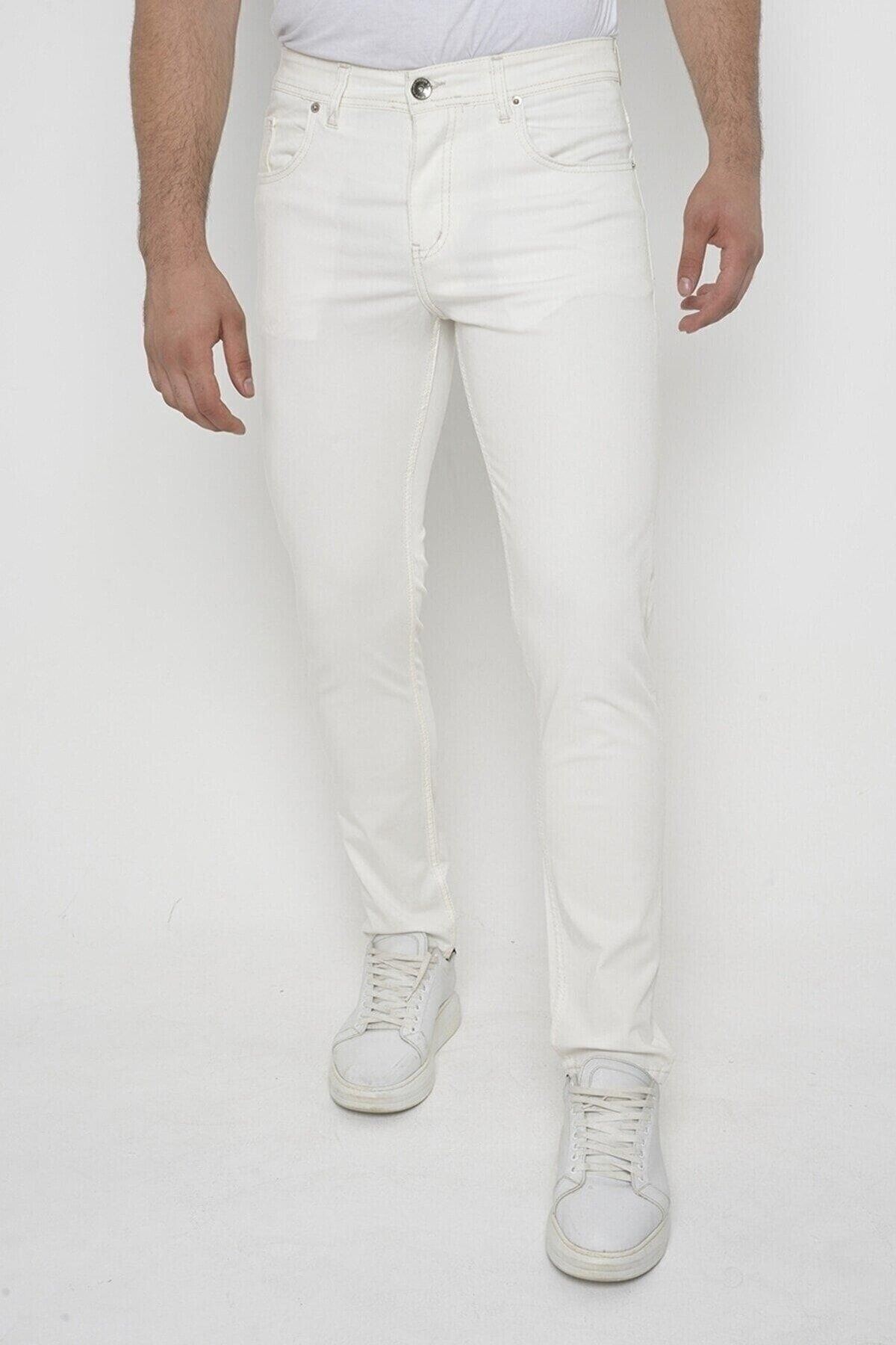 Erkek Slim Fit Likralı Denim Kot Pantolon